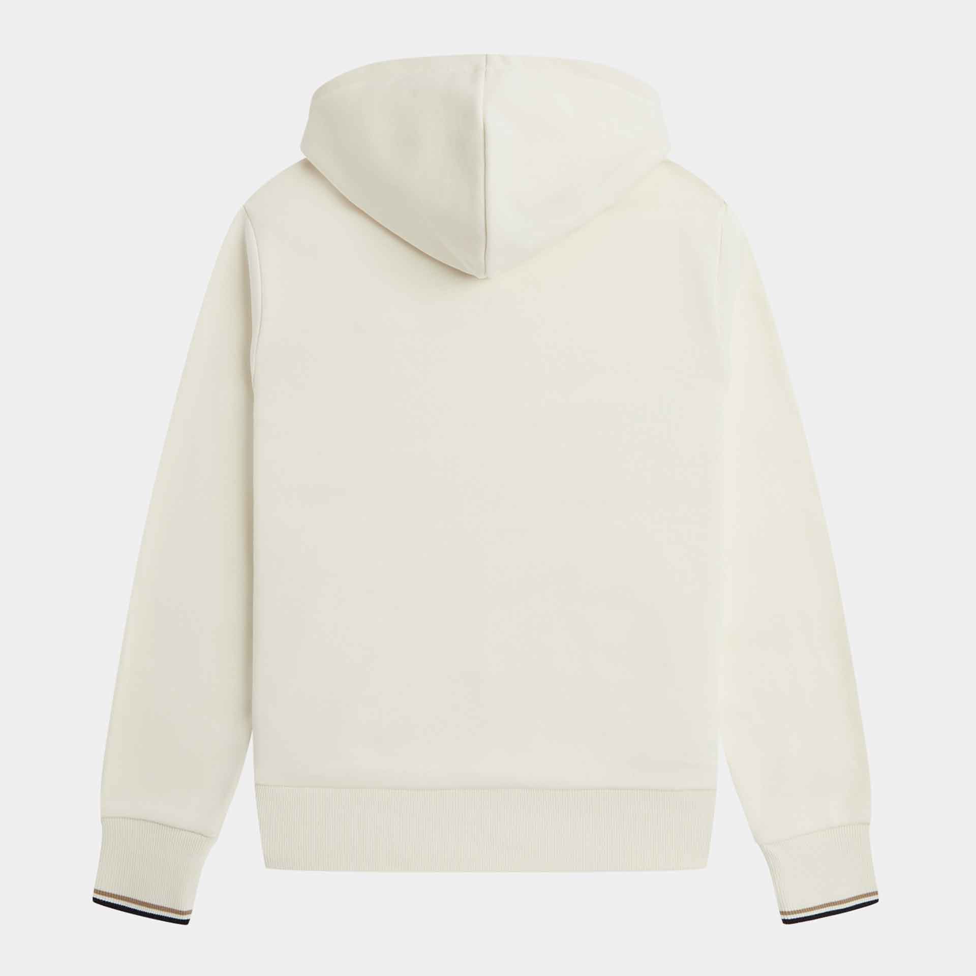 Fred Perry Bold Tipped Hooded Sweatshirt Ecru