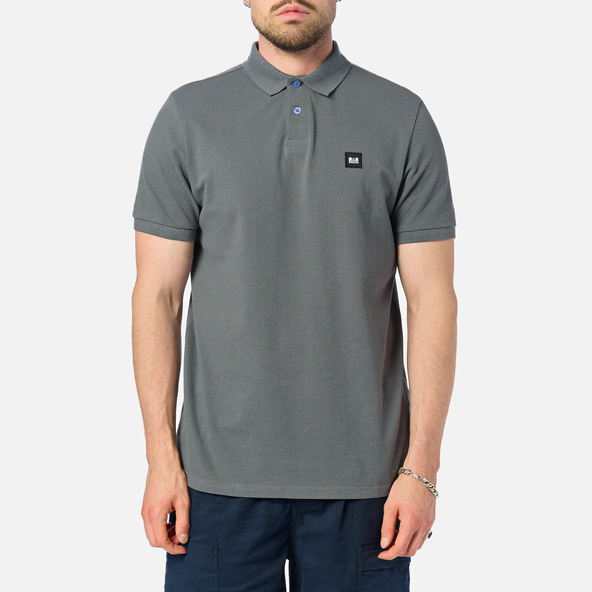 Weekend Offender Caneiros Polo Shirt Zinc