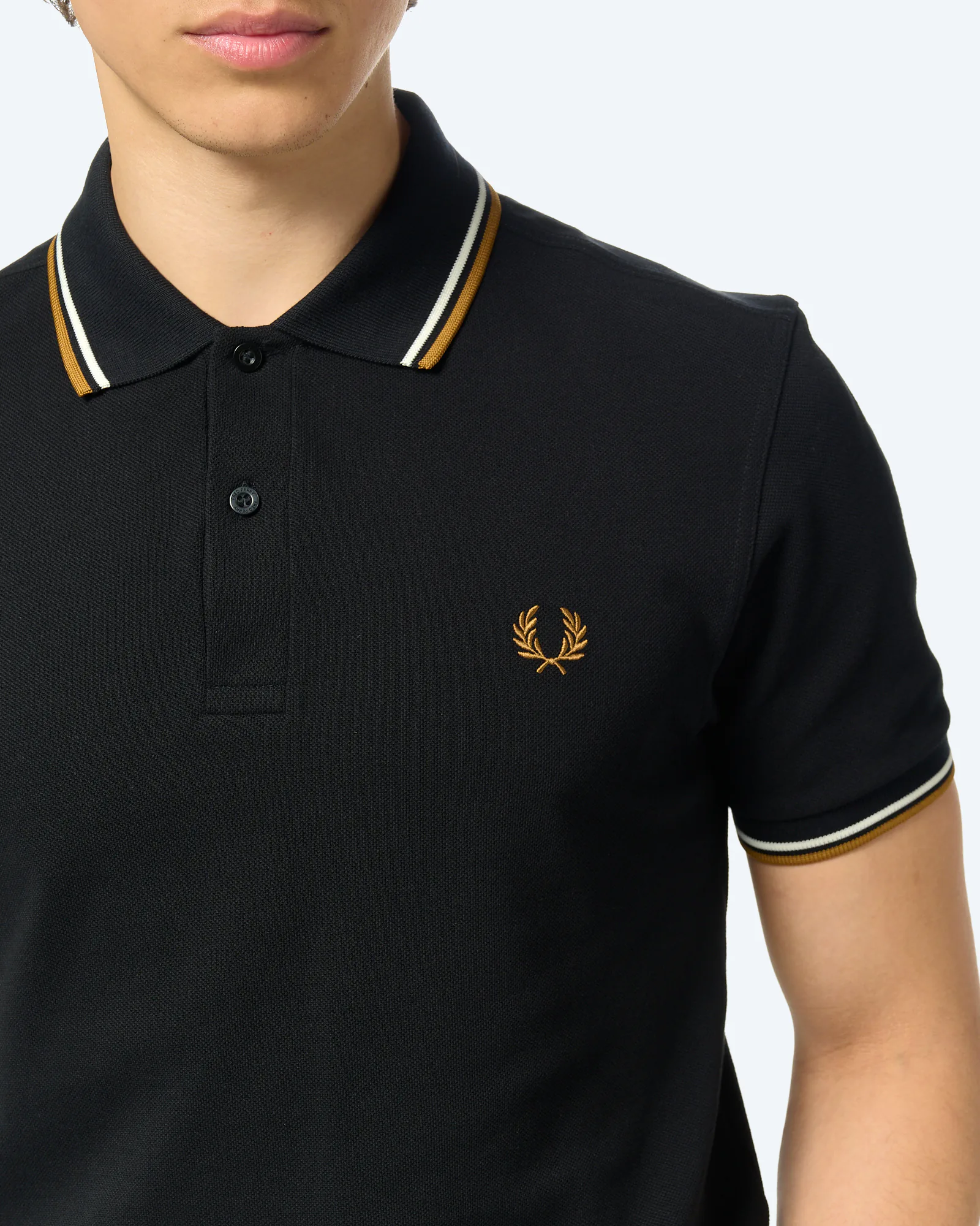 Fred Perry Twin Tipped Polo Shirt Black