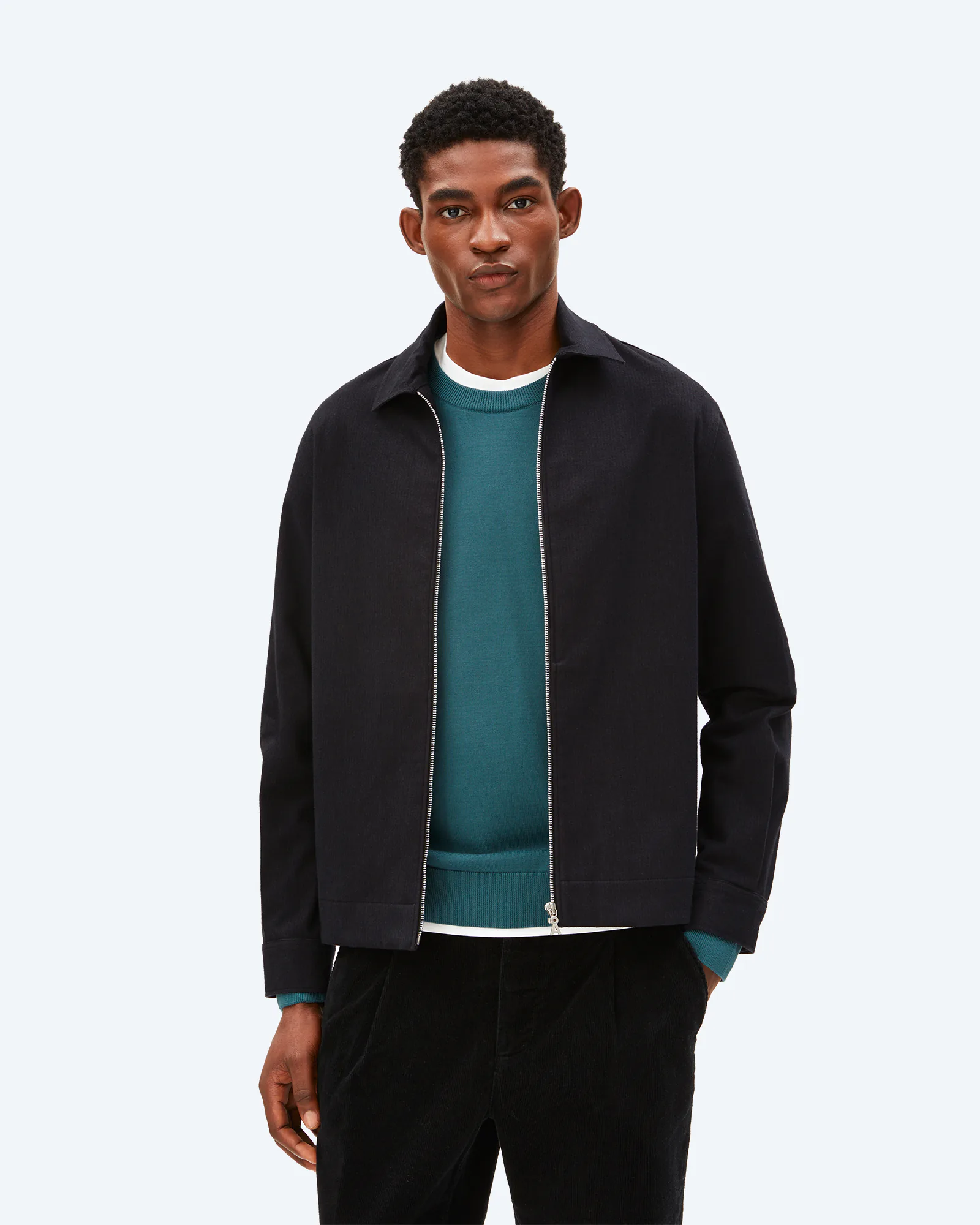 Structure Zip Jacket Black