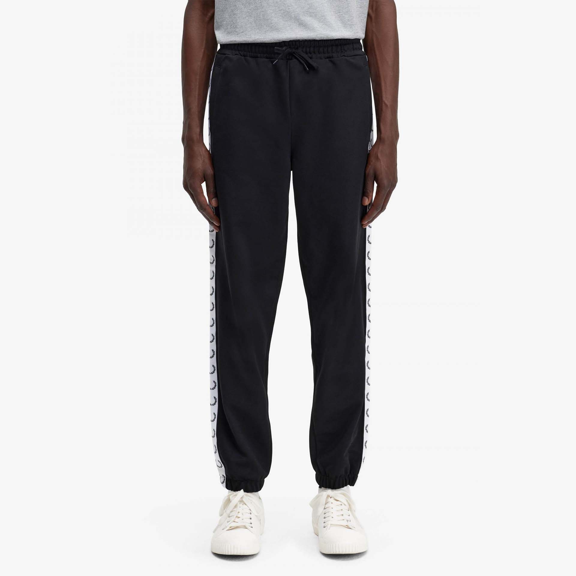 Fred Perry Taped Track Pant Black