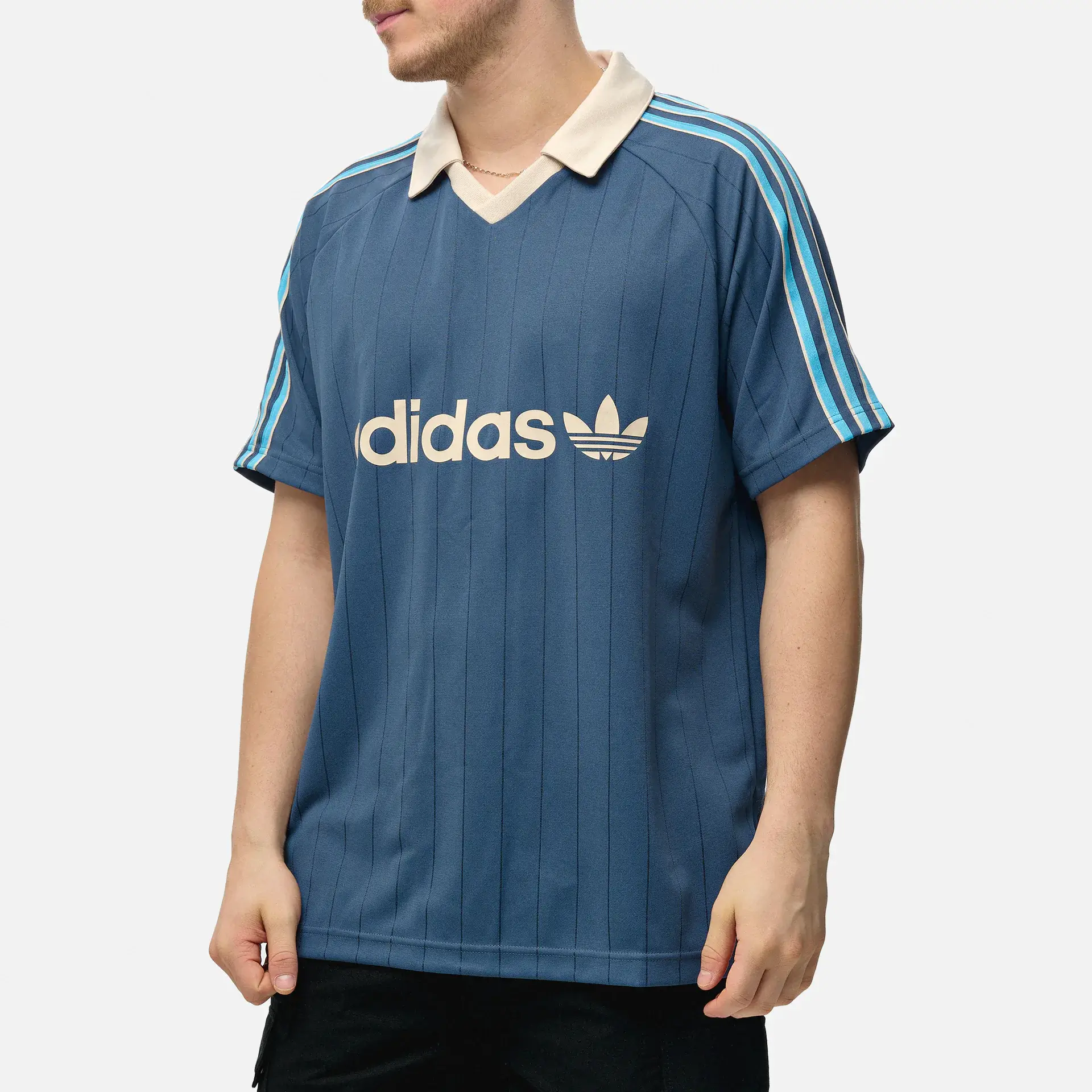 adidas Stripe Jersey Polo Prloin