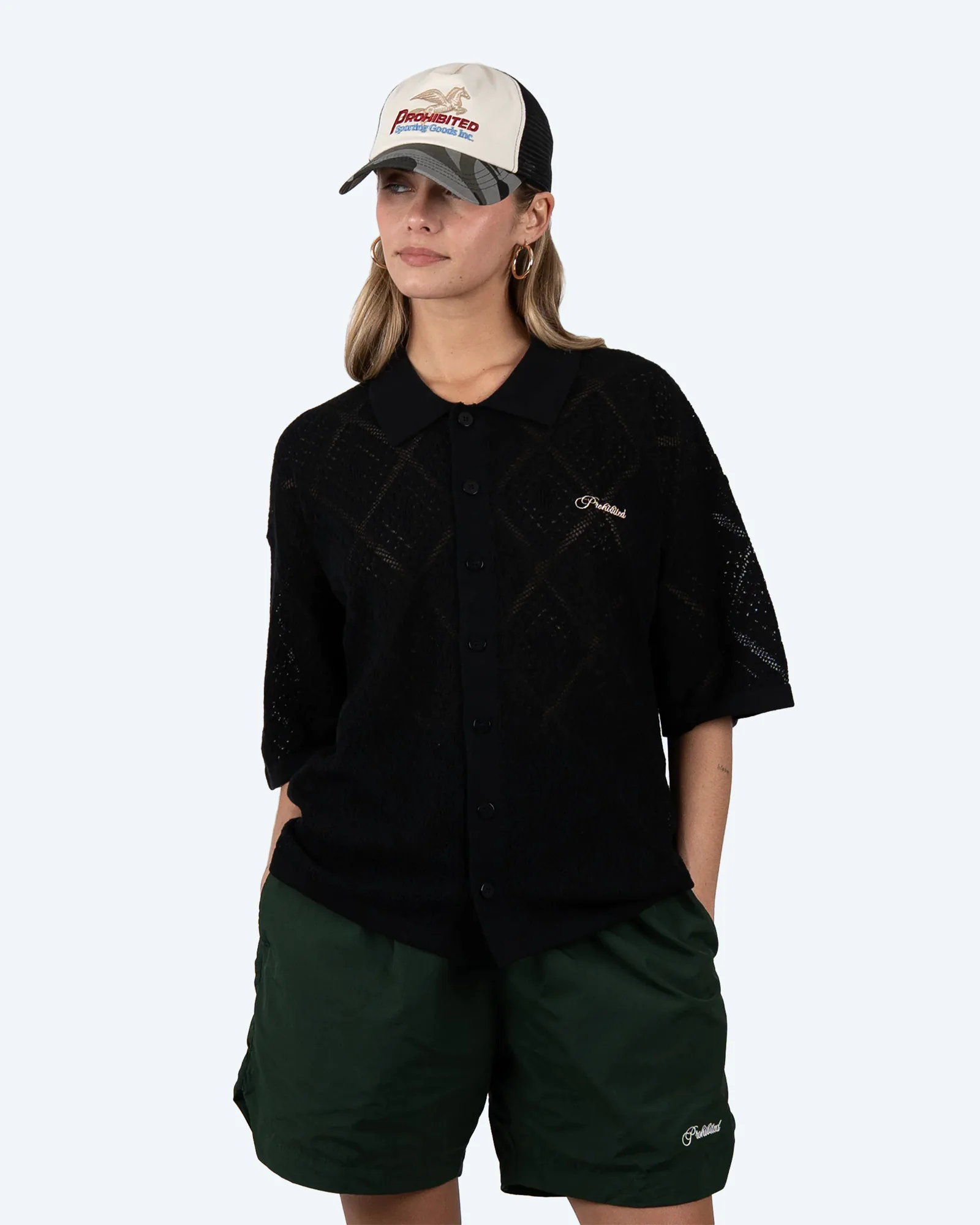 Silent Bay Lace Shirt Black