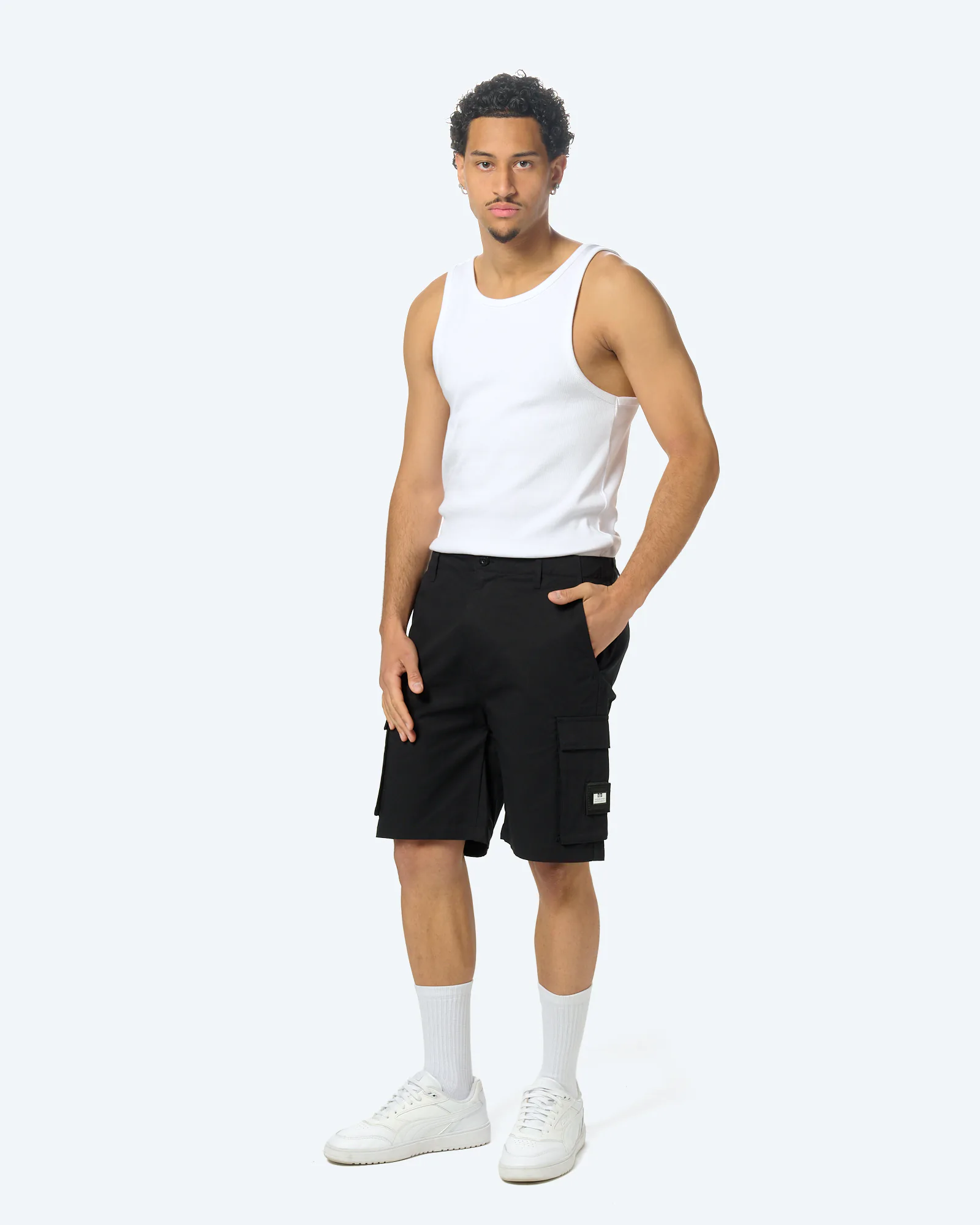 Weekend Offender Mascia Cargo Short Black