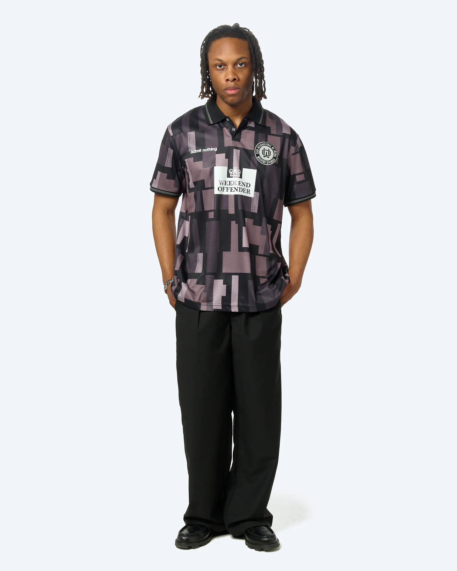 Weekend Offender Kiffan Football Shirt Black