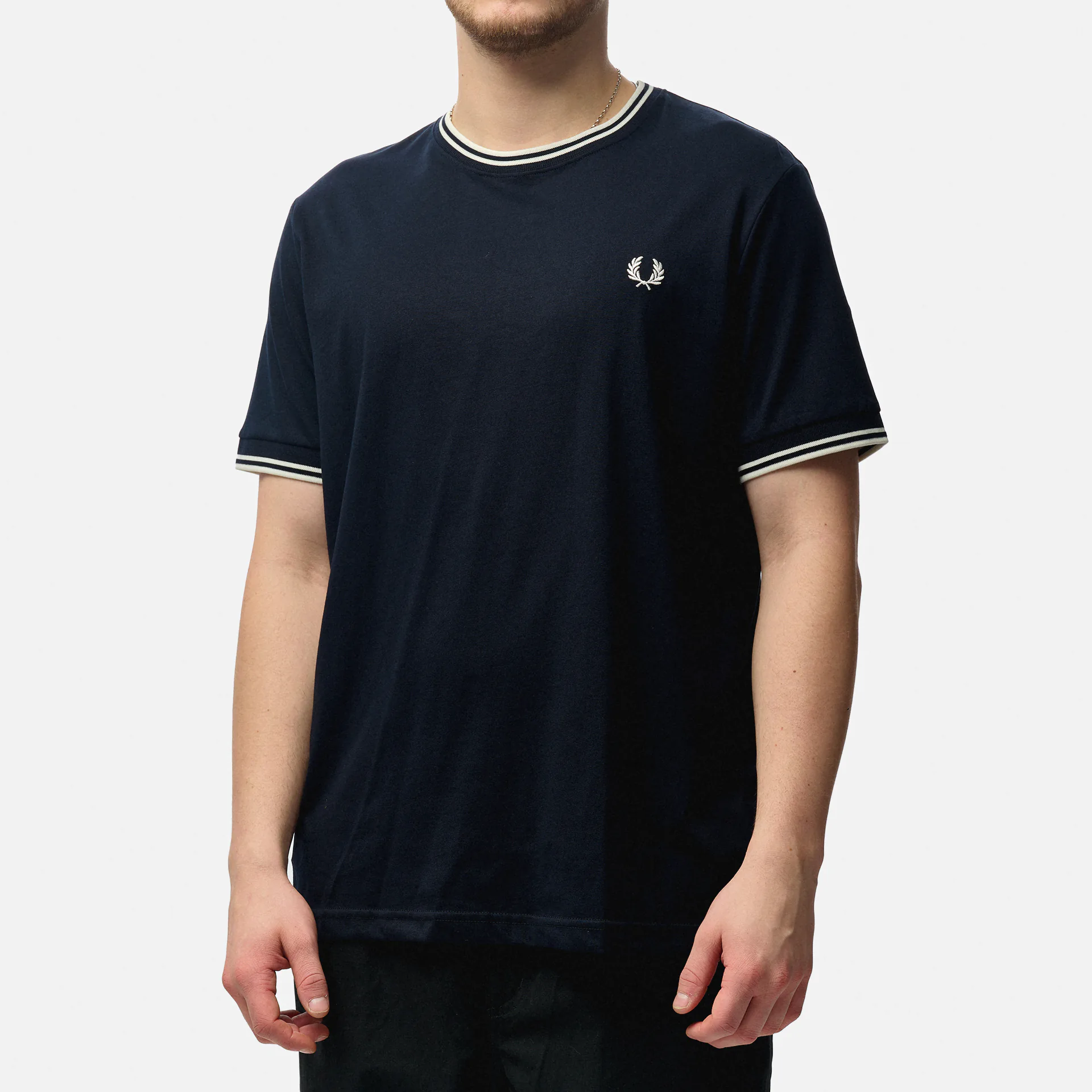 Fred Perry Twin Tipped T-Shirt Navy