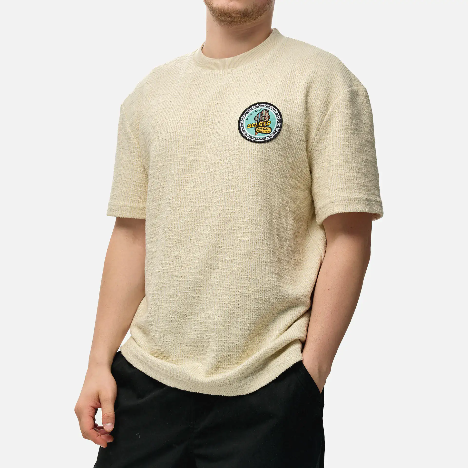 Carlo Colucci Gelato Oversized T-Shirt Beige