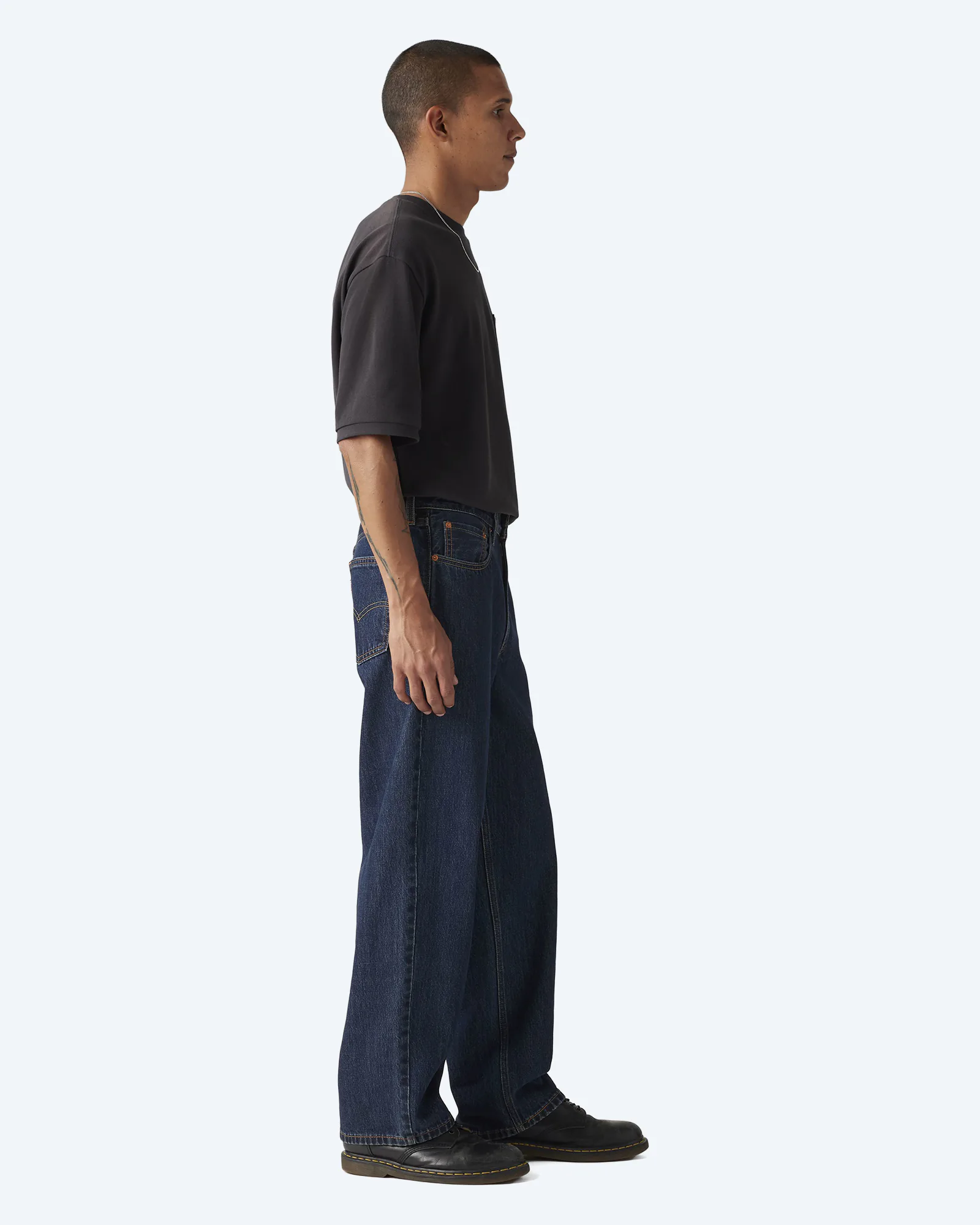 578 Baggy Dark Indigo Worn In Jeans Rinse Crusader