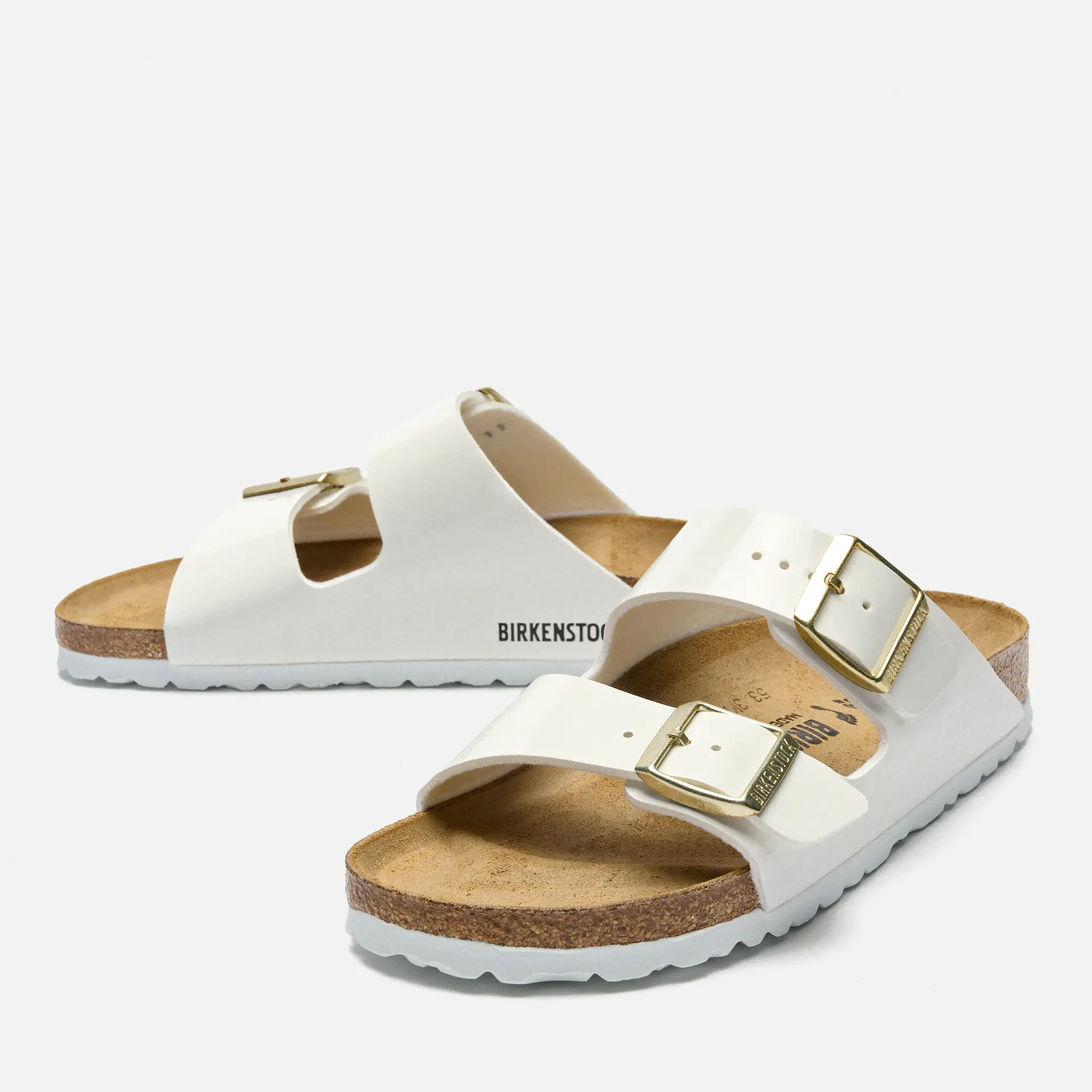 Birkenstock Arizona BF Sandals Patent White