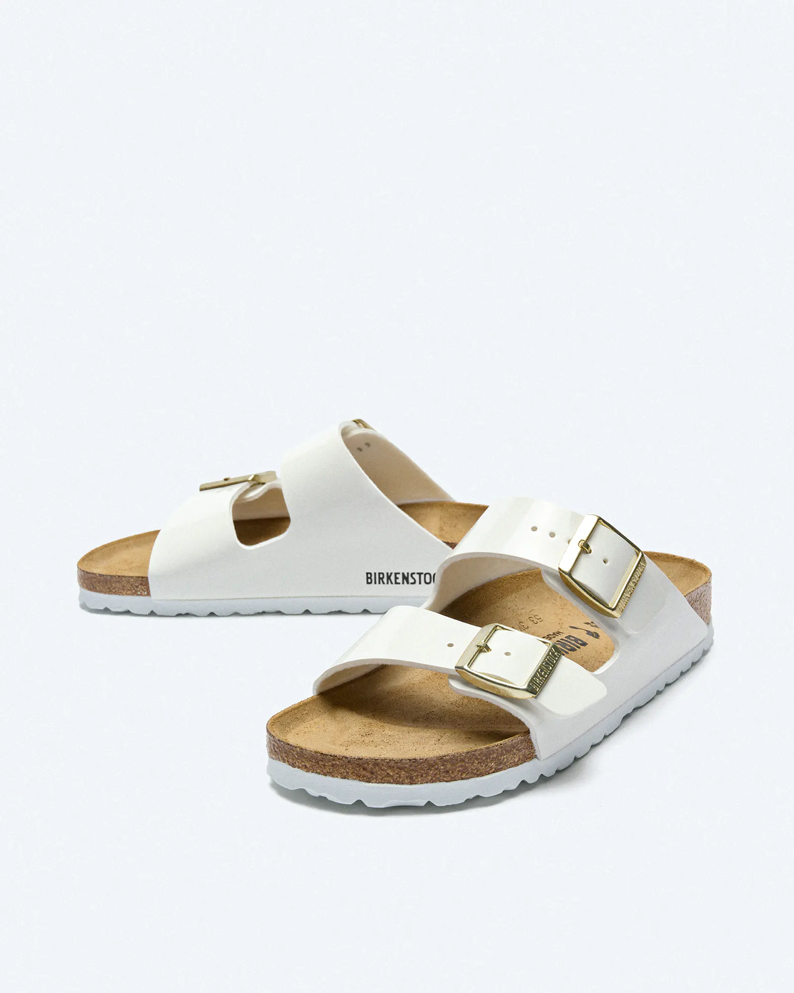 Birkenstock Arizona BF Sandals Narrow Patent White