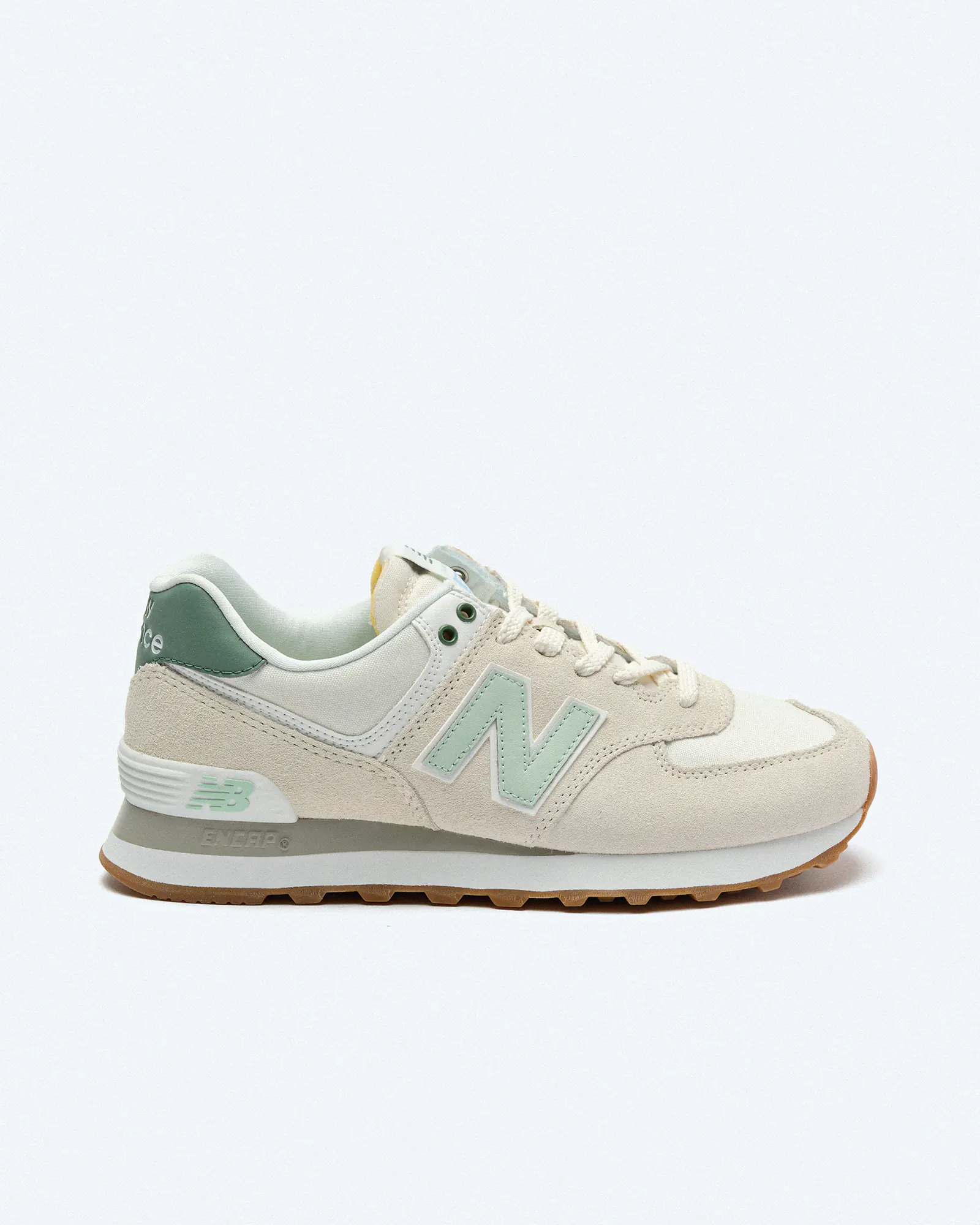 New Balance WL574 Classics Sneaker Sea Salt/Spruce New Balance WL574 Classics Sneaker Sea Salt/Spruce