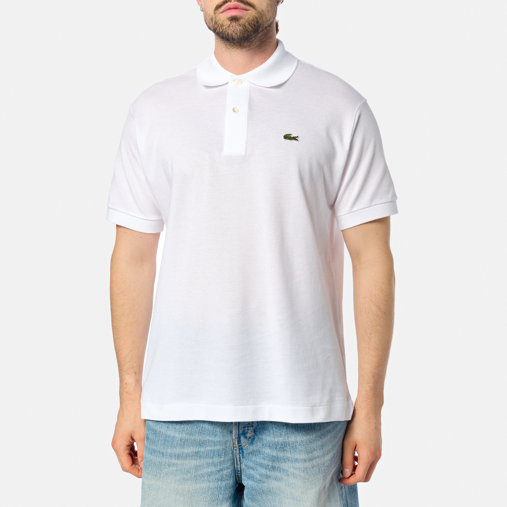 Lacoste Classic Fit Piqué Poloshirt White