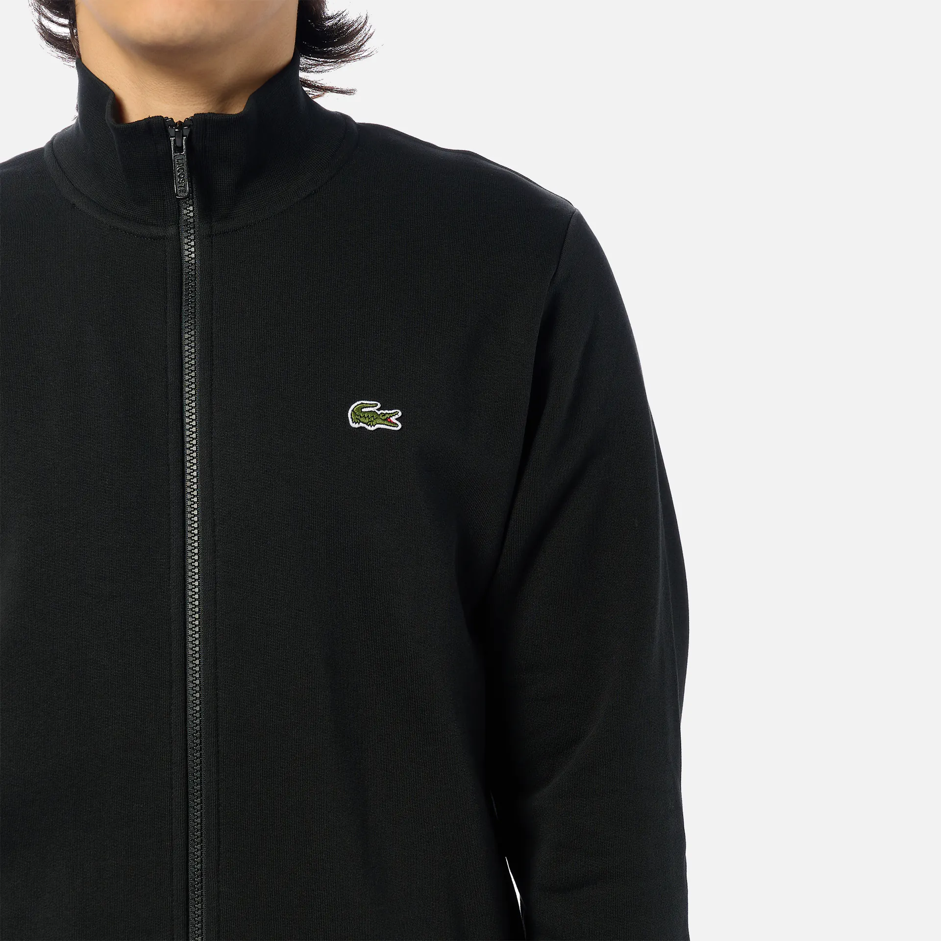 Lacoste Zip Sweatshirt Black