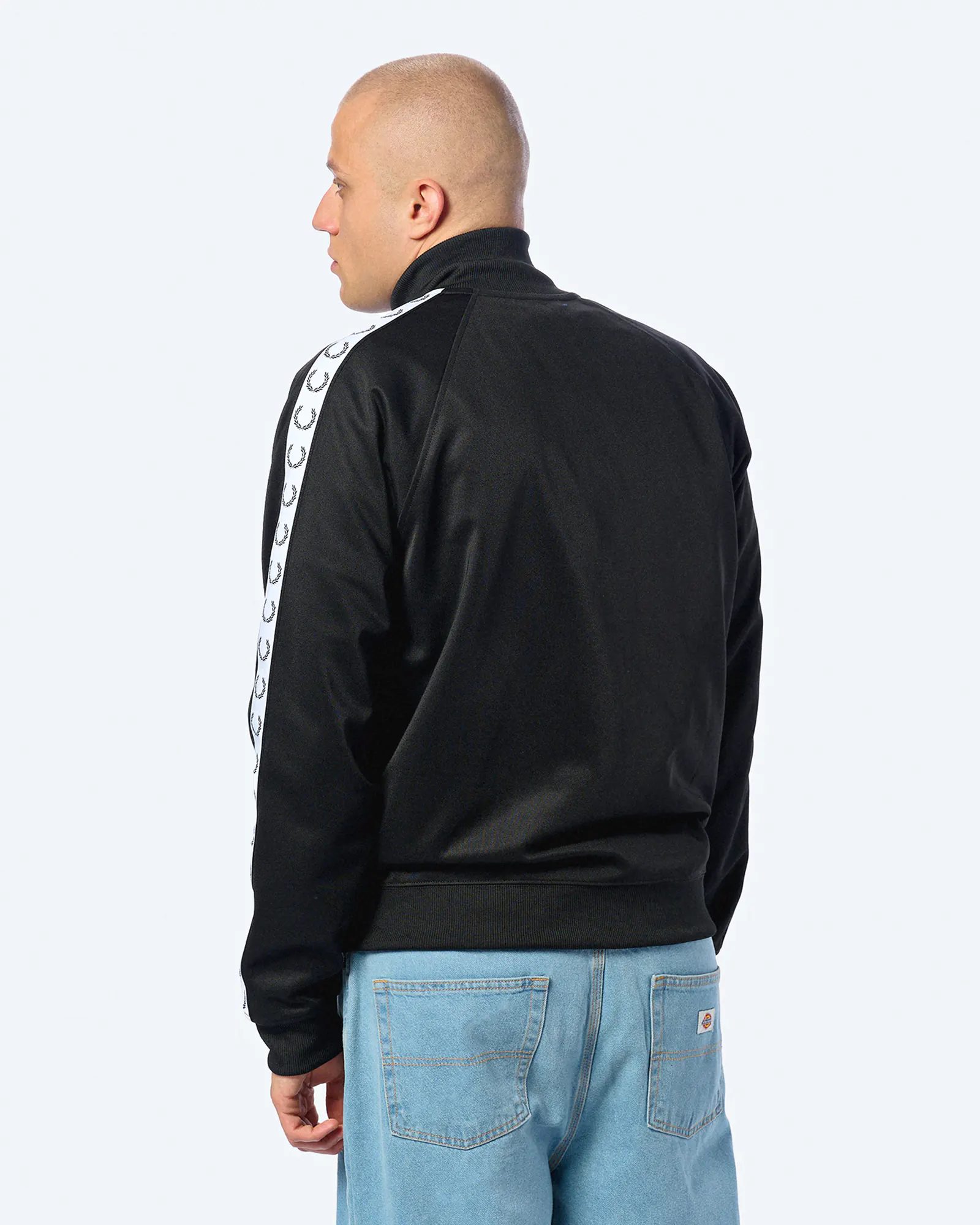 Fred Perry Taped Track Jacket Black