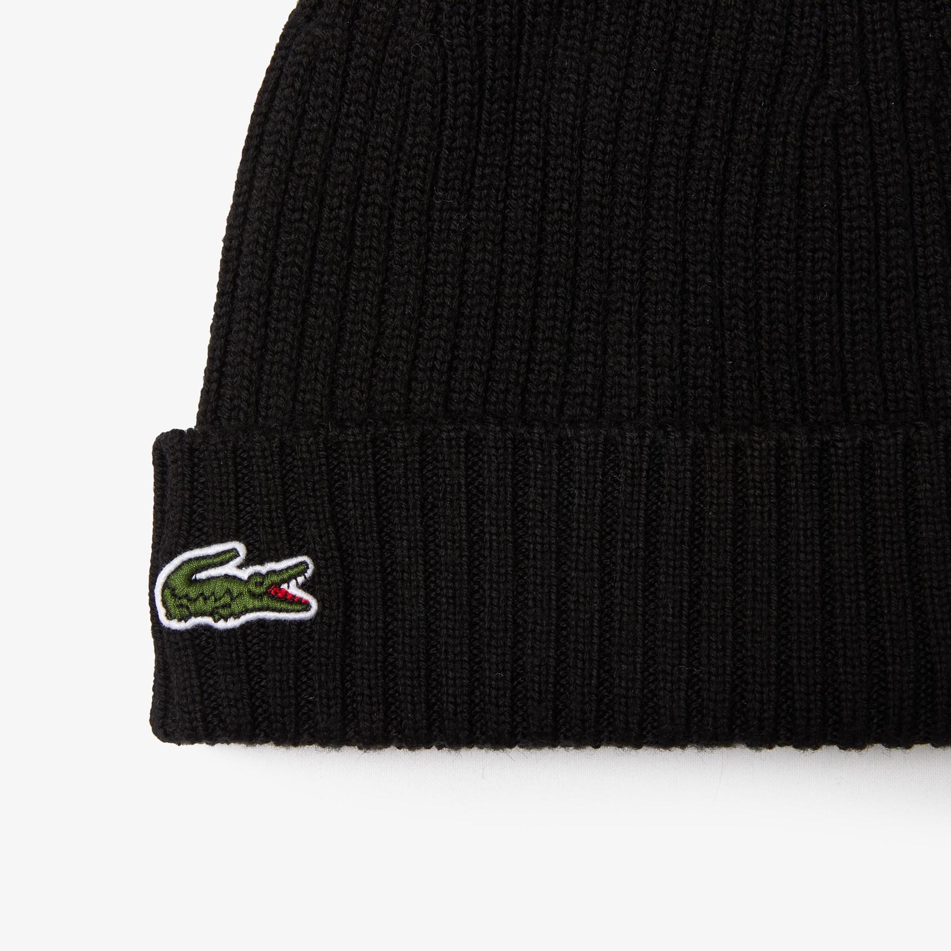 Lacoste Beanie Black Lacoste Beanie Black