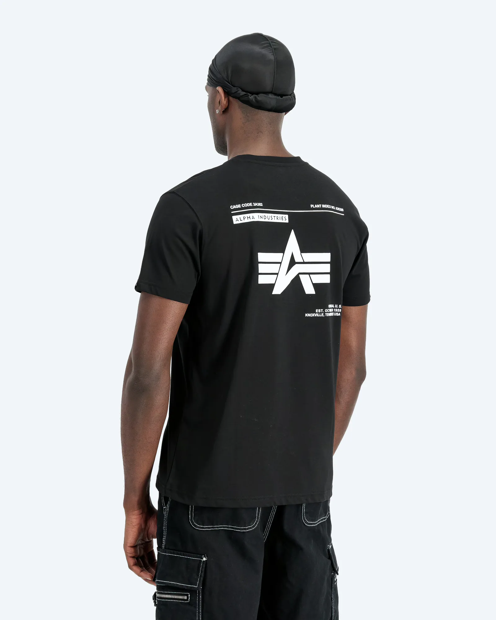 Alpha Industries Basic Label Backprint T-Shirt Black
