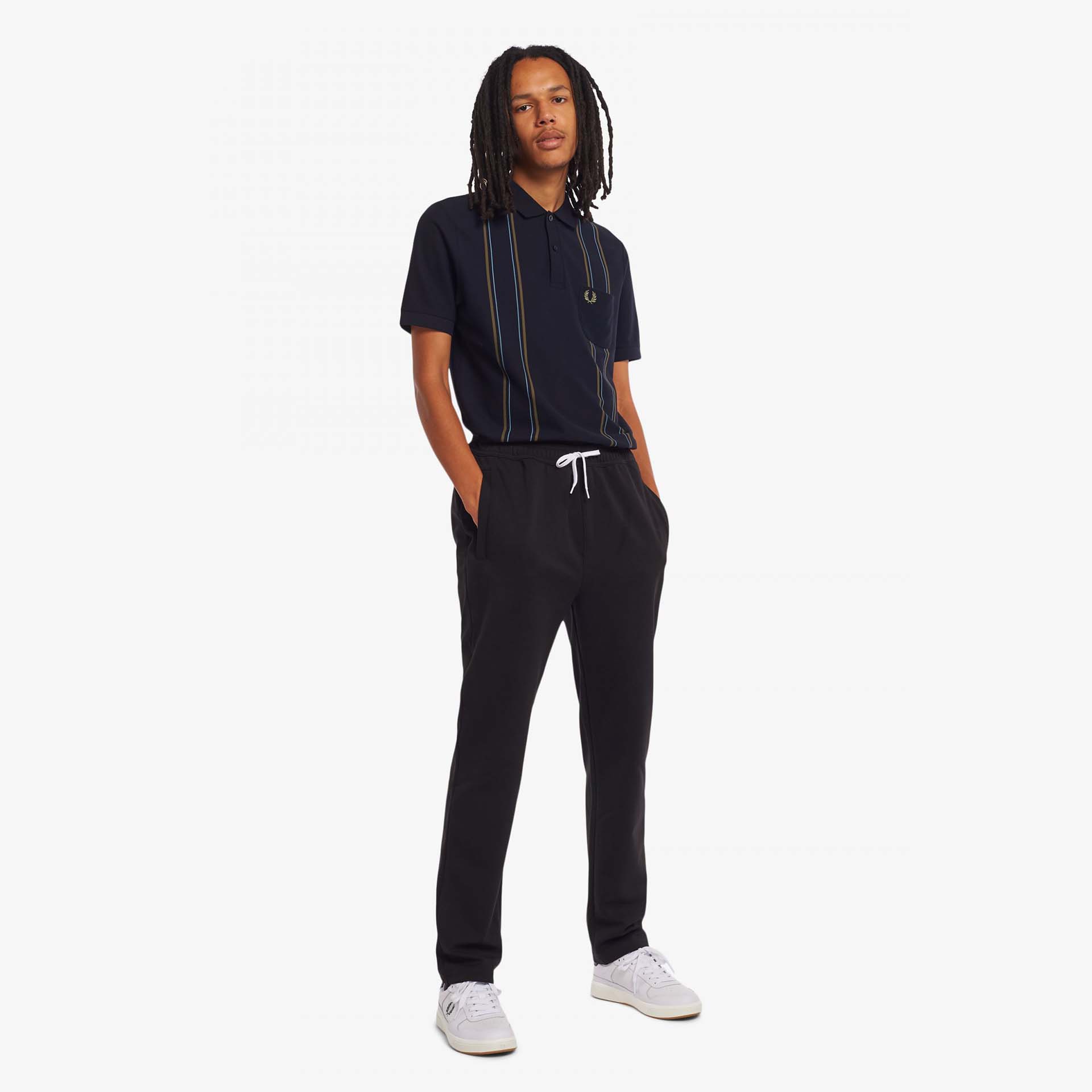 Fred Perry Reverse Tricot Track Pant Black