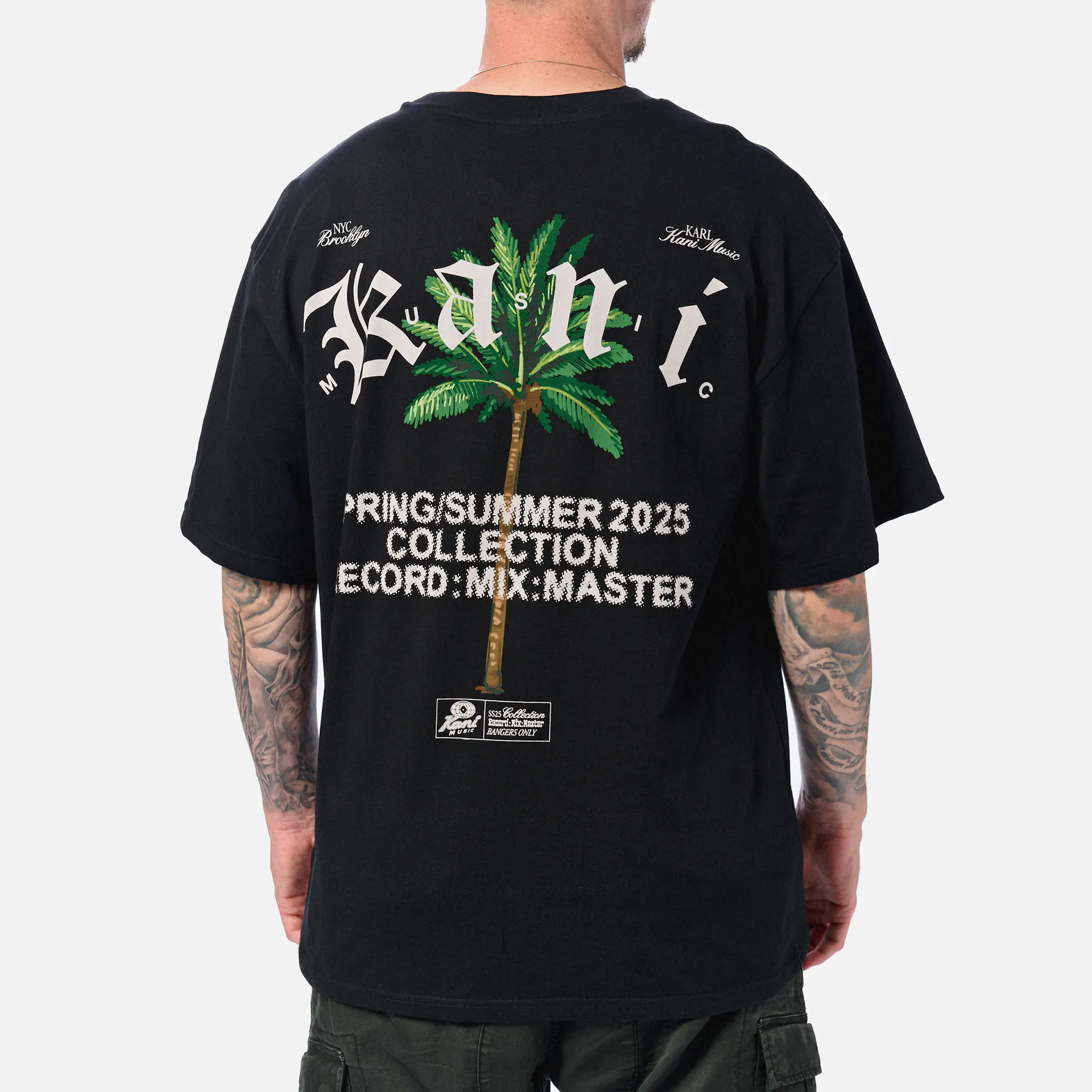 Karl Kani Palm Print T-Shirt Black