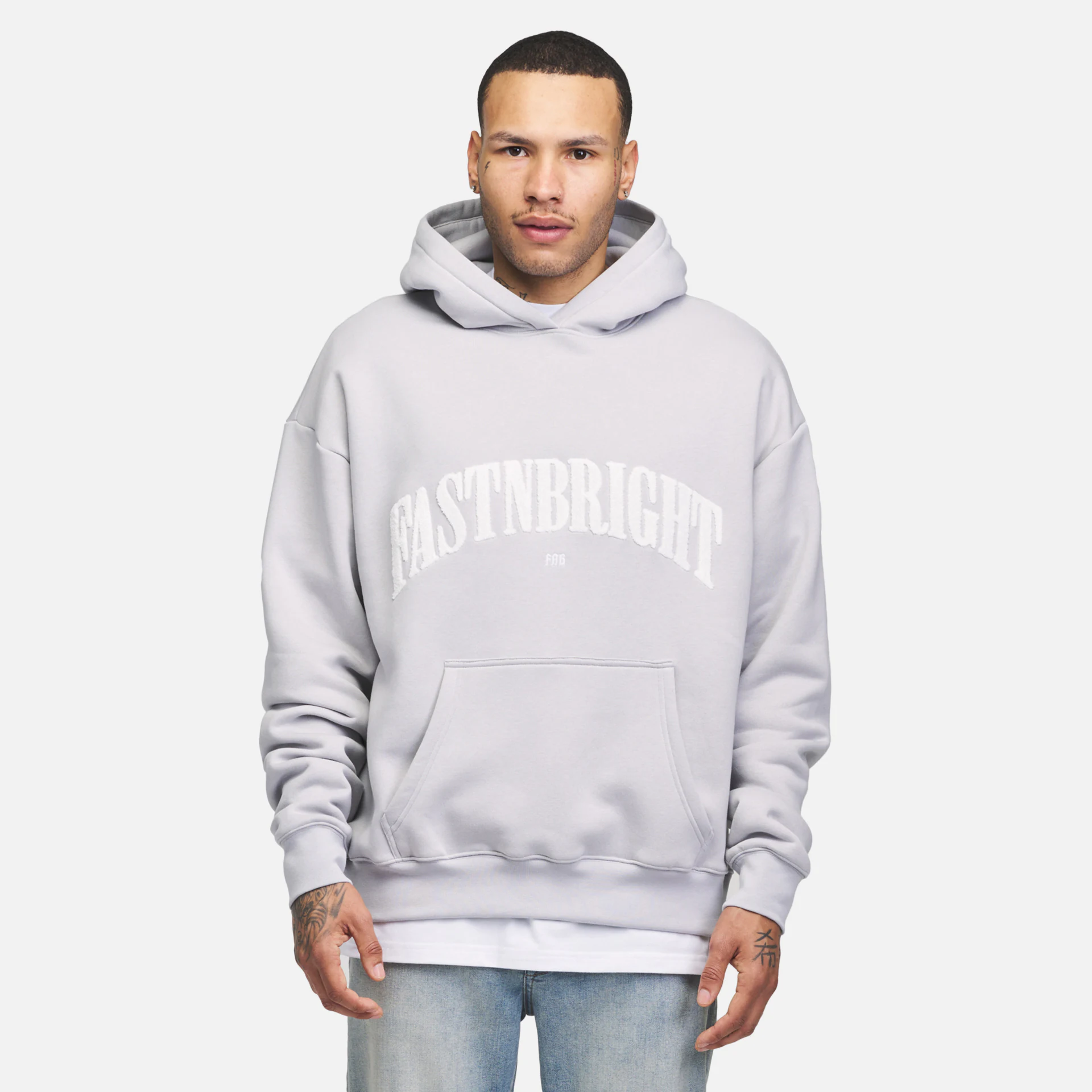 Fast and Bright FAB Hoodie Grey