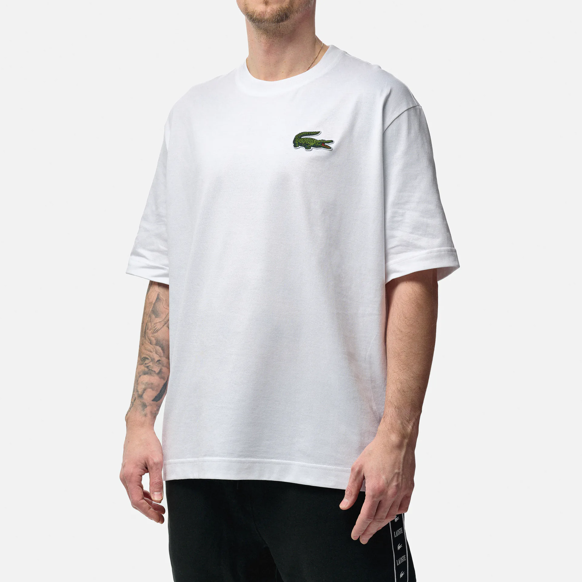  Lacoste Large Crocodile T-Shirt White