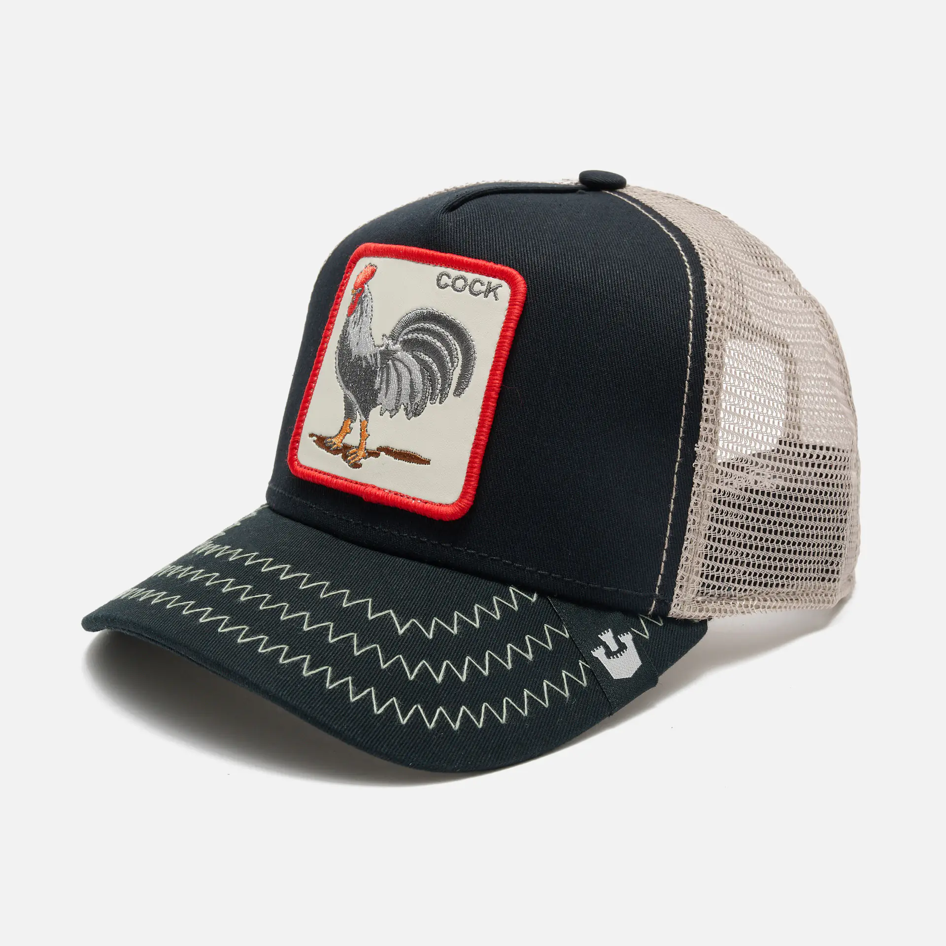 Goorin Bros The Cock Baseball Trucker Cap Black