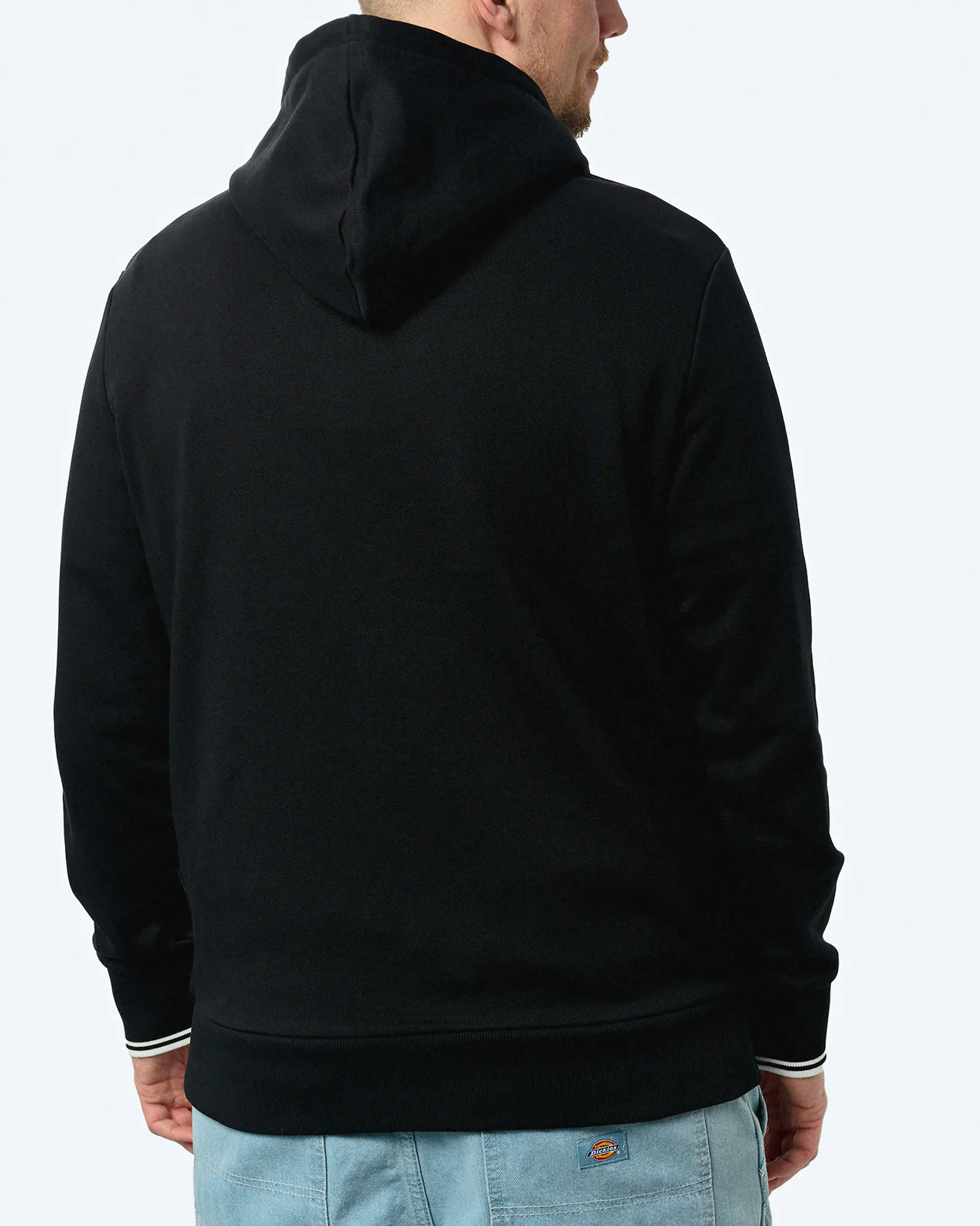 Fred Perry Tipped Hooded Sweatshirt Black/White Fred Perry Tipped Hooded Sweatshirt Black/White