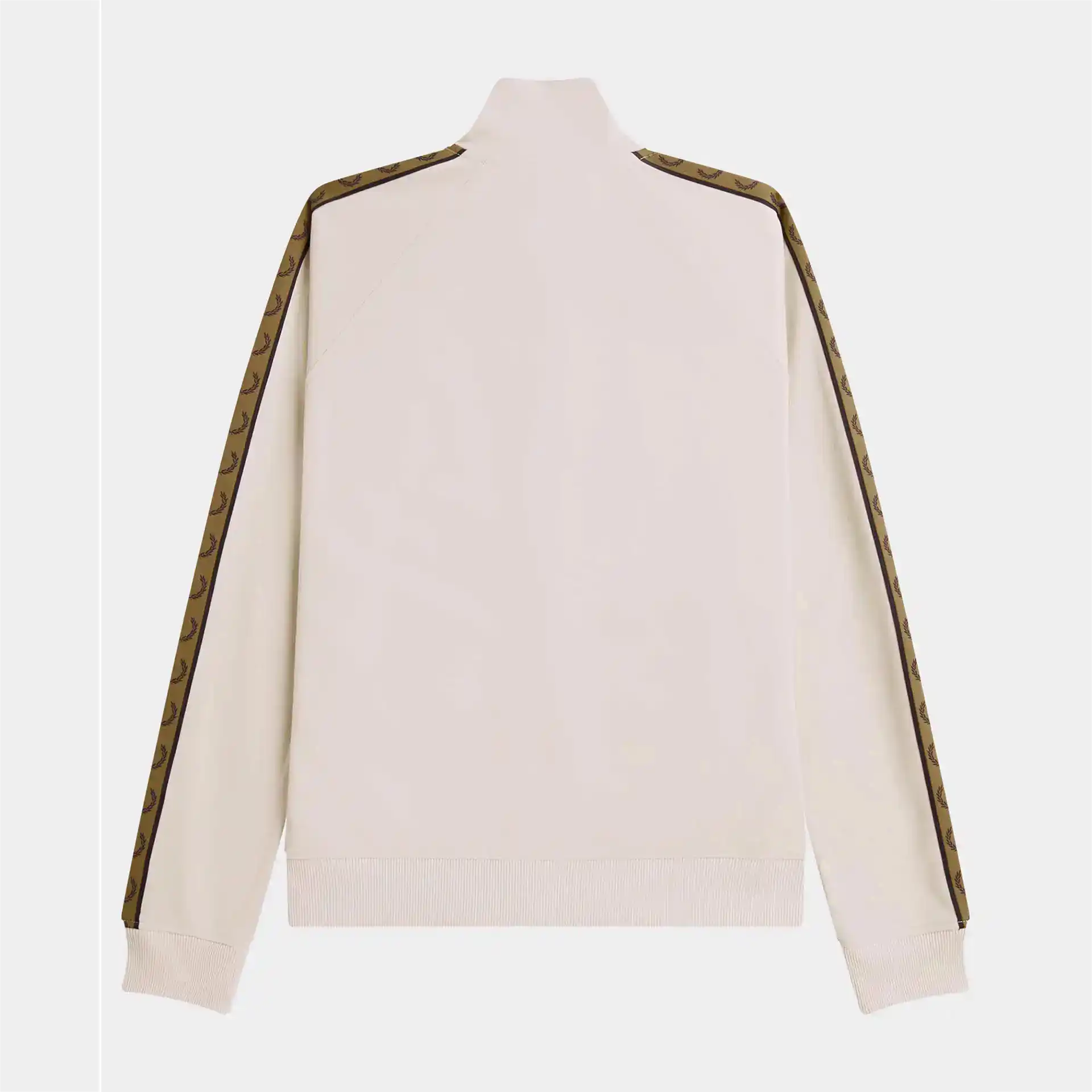 Fred Perry Contrast Taped Track Jacket Oatmeal/Shaded Stone