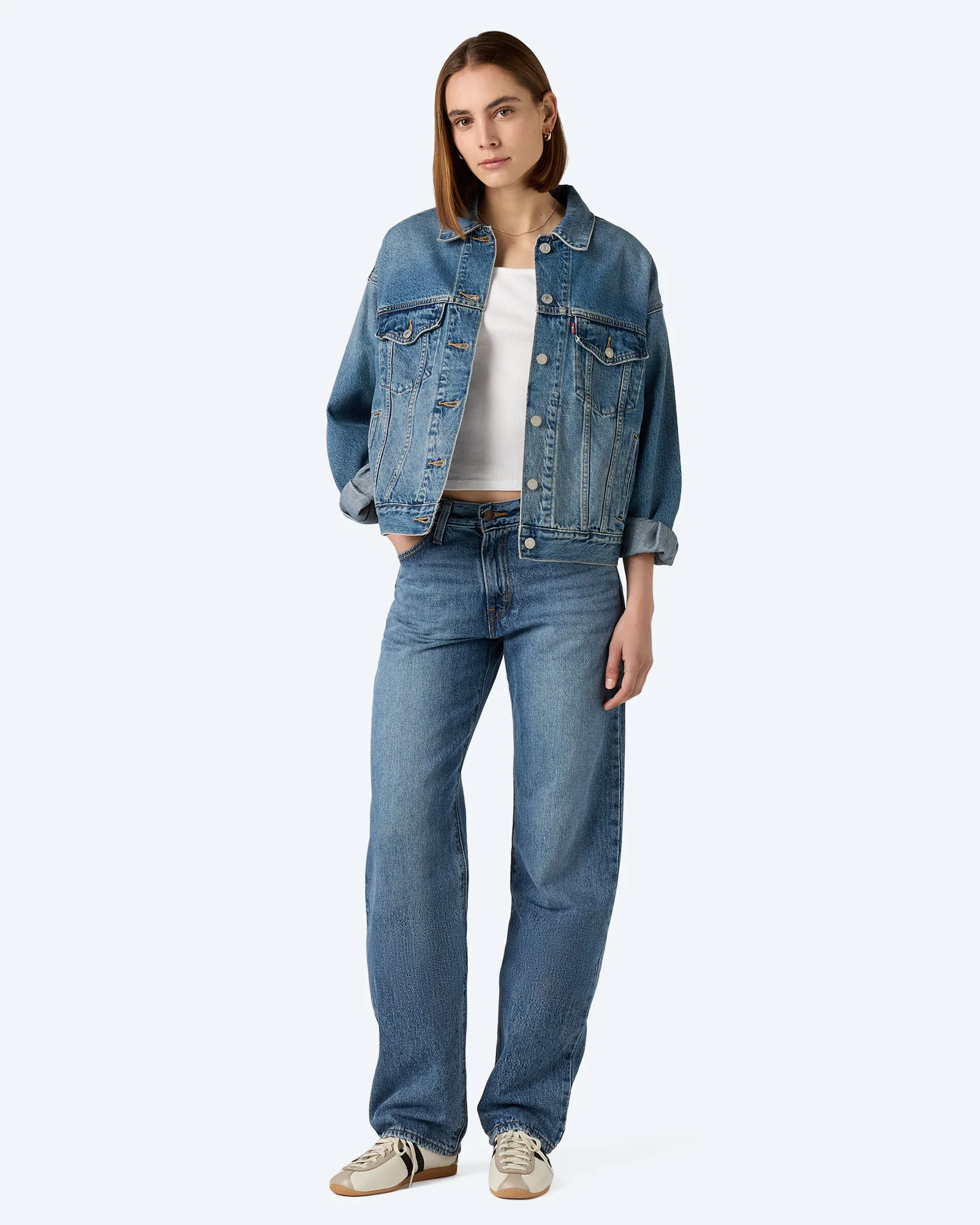CINCH BAGGY MED INDIGO - WORN IN INVESTED INDIGO