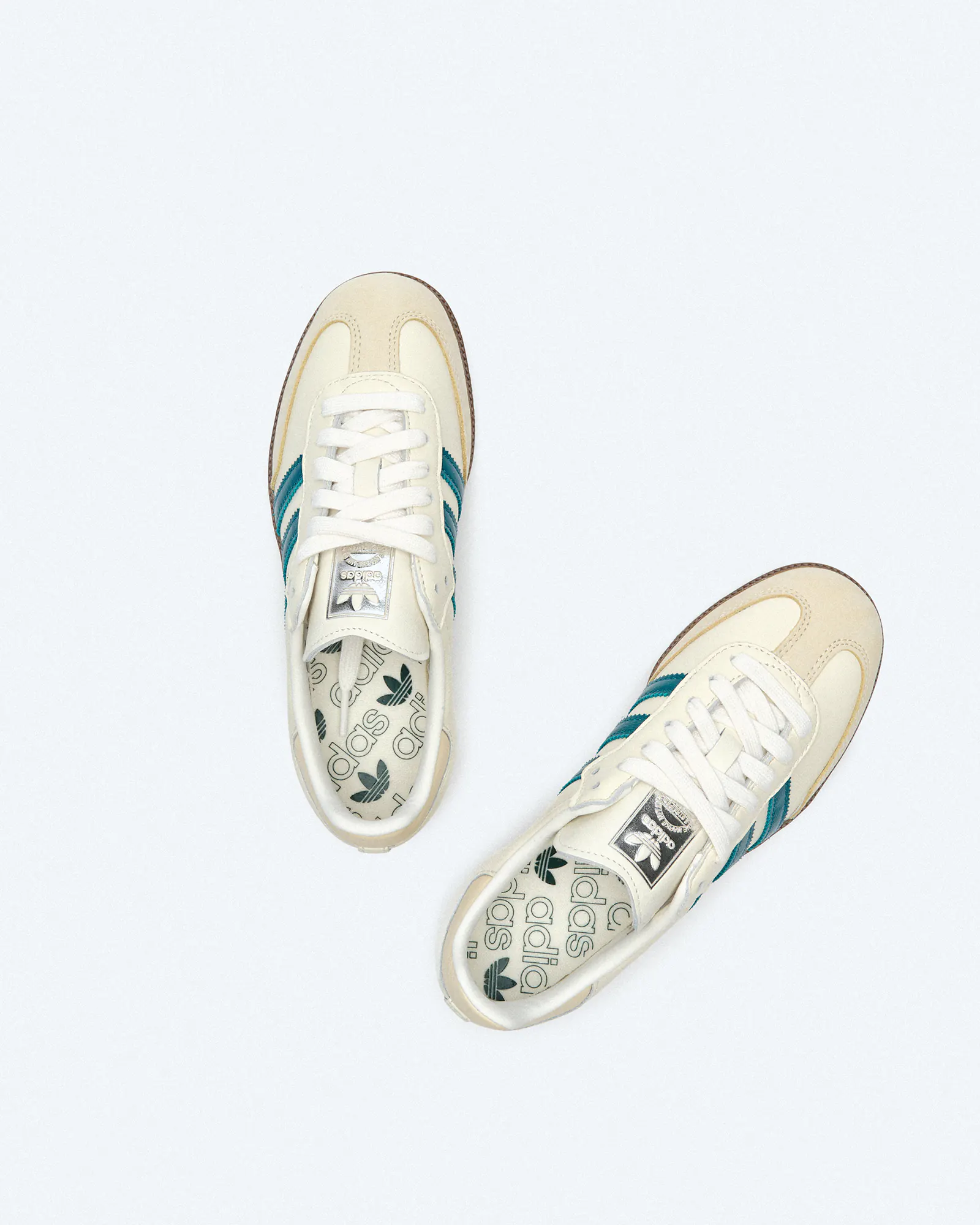 adidas Originals Samba Sneaker OG Cloud White Legacy Teal Wonder White