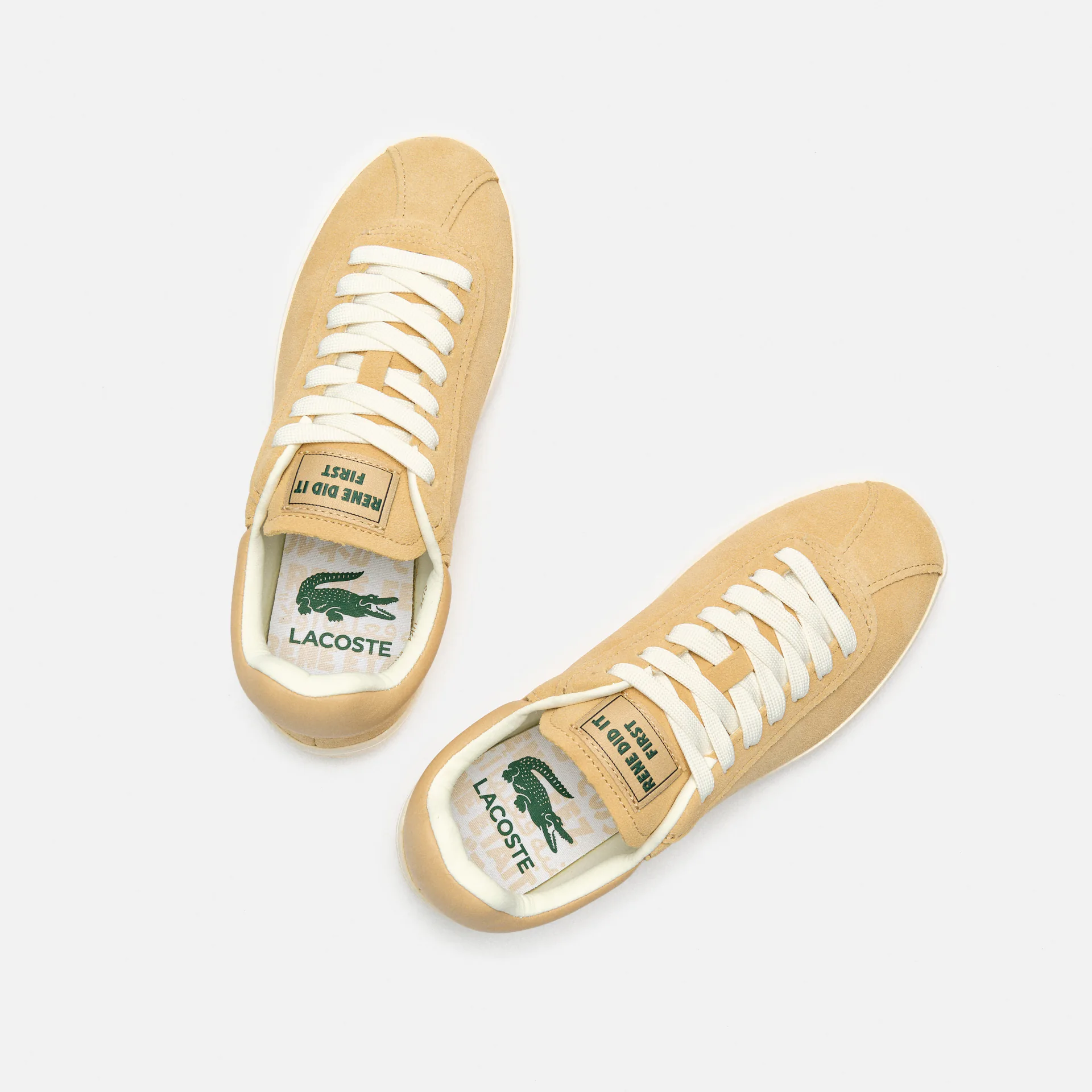 Lacoste Baseshot Tonal Leather Sneaker Light Brown/Offwhite