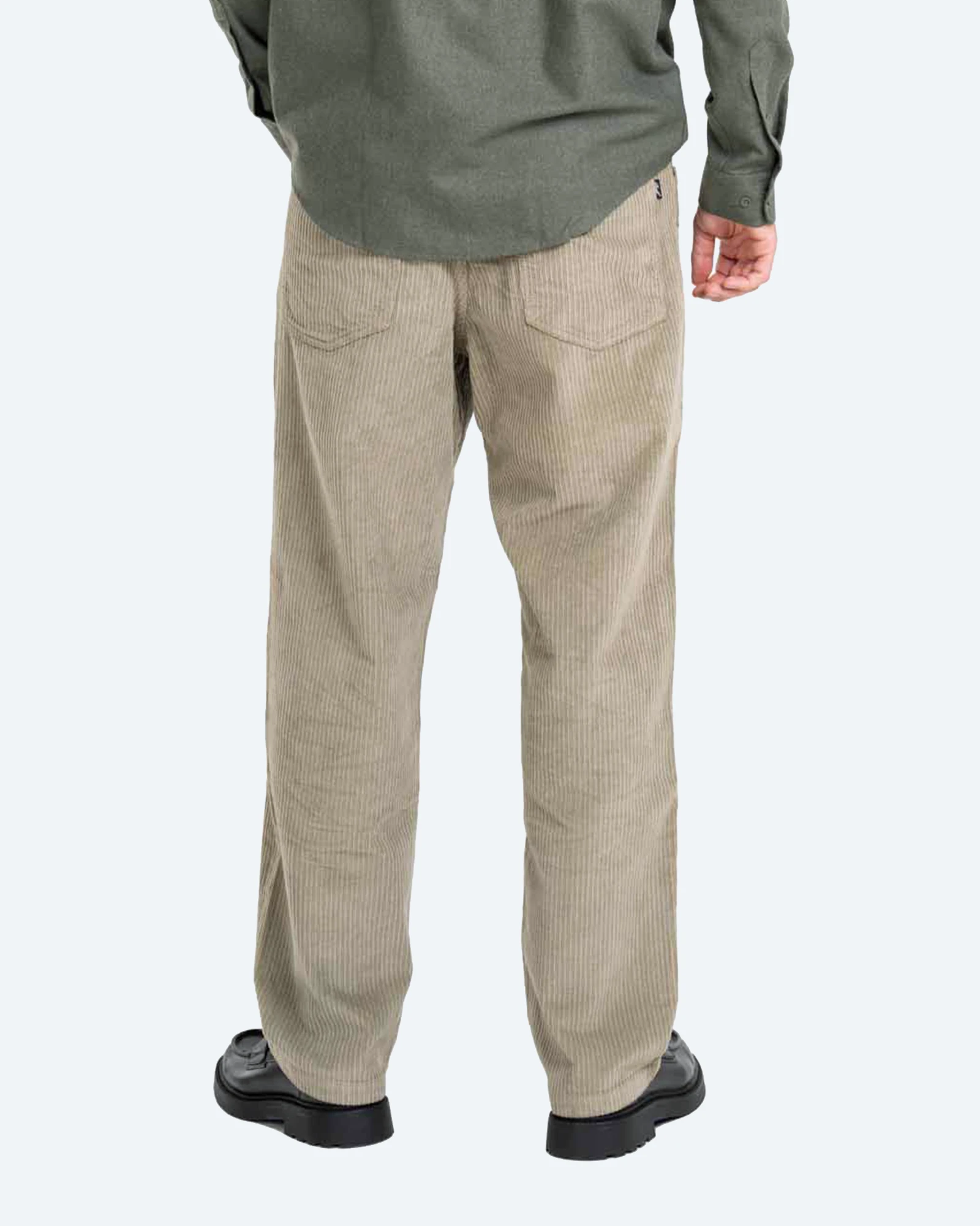Solid Pant Dual Cord Olive Grey
