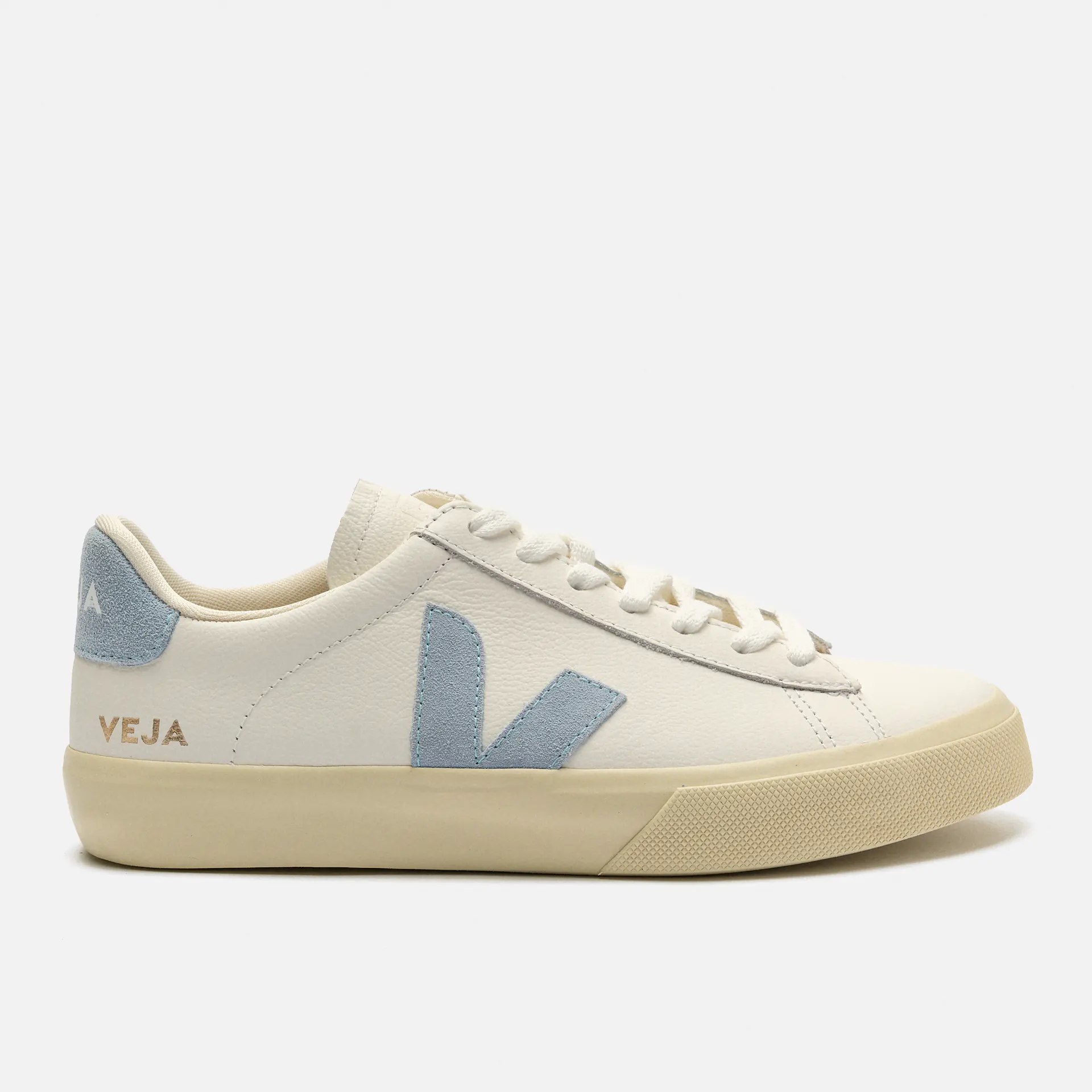Veja Women Campo Leather Sneaker White/Steel