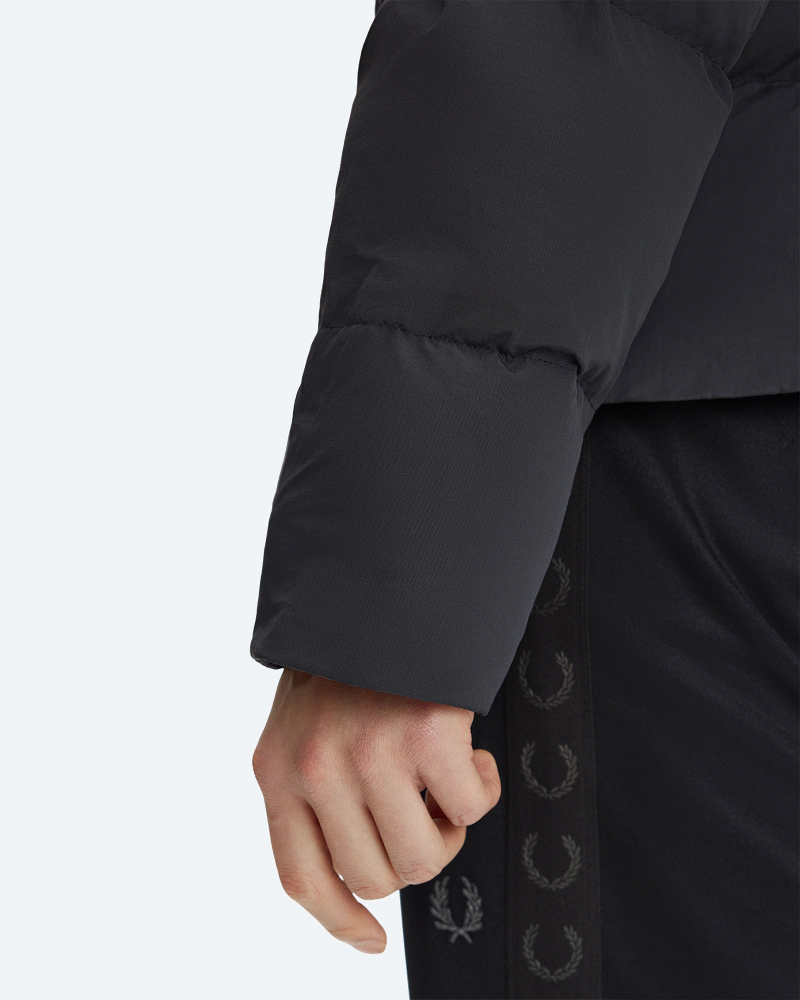 Raglan Sleeve Padded Jacket Anchor Grey