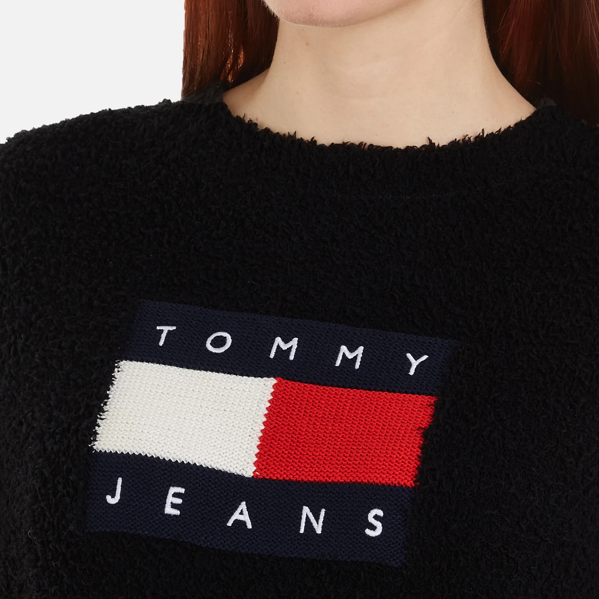 Tommy Jeans Center Flag Sweater Ext Black