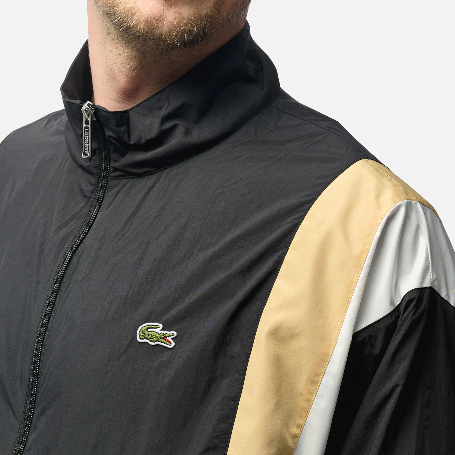Blouson sales noir lacoste