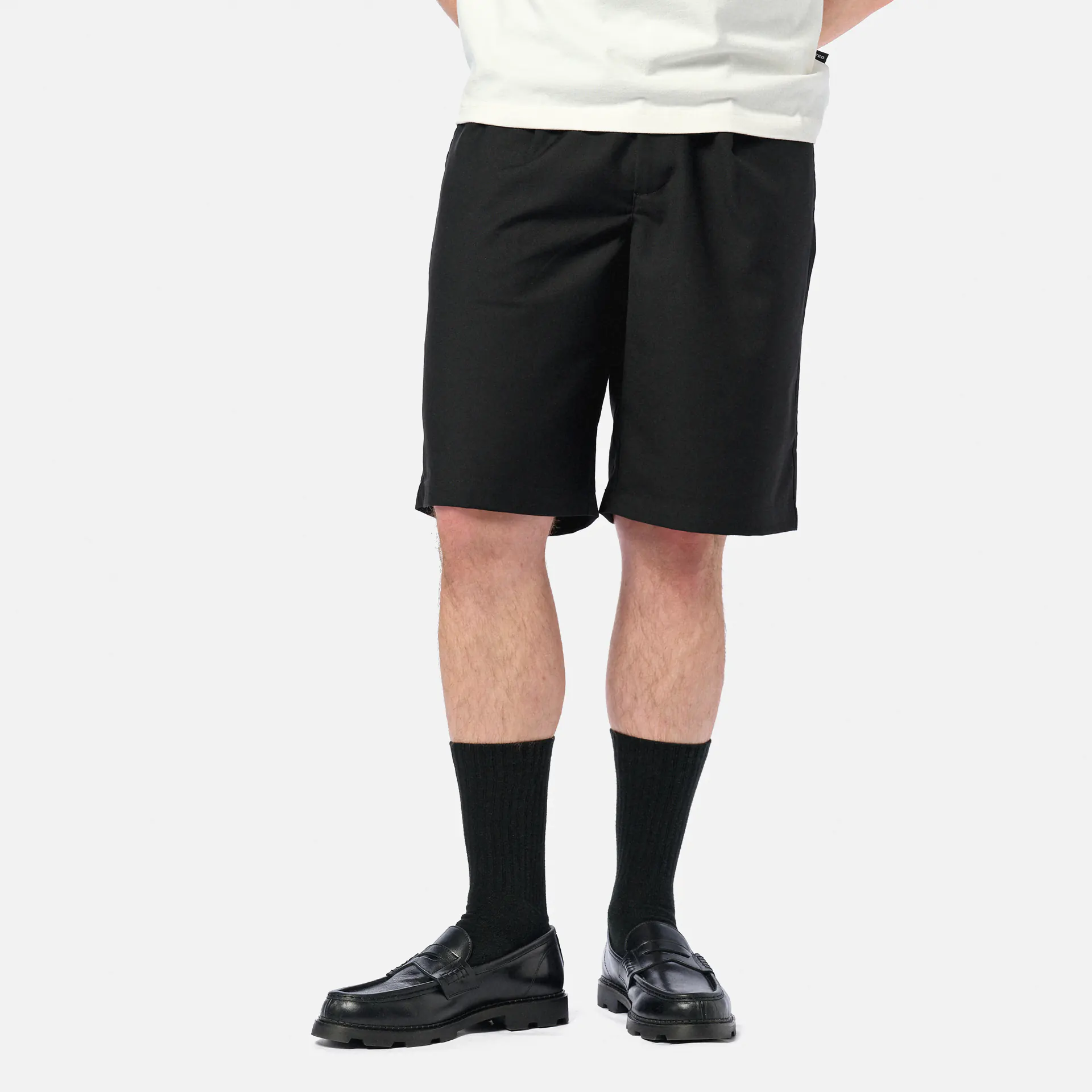 Prohibited Pleated Shorts Black