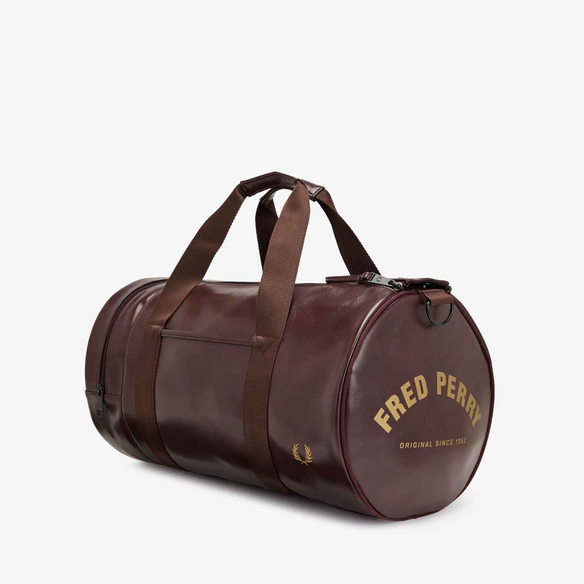Fred Perry Tonal PU Barrel Bag Port