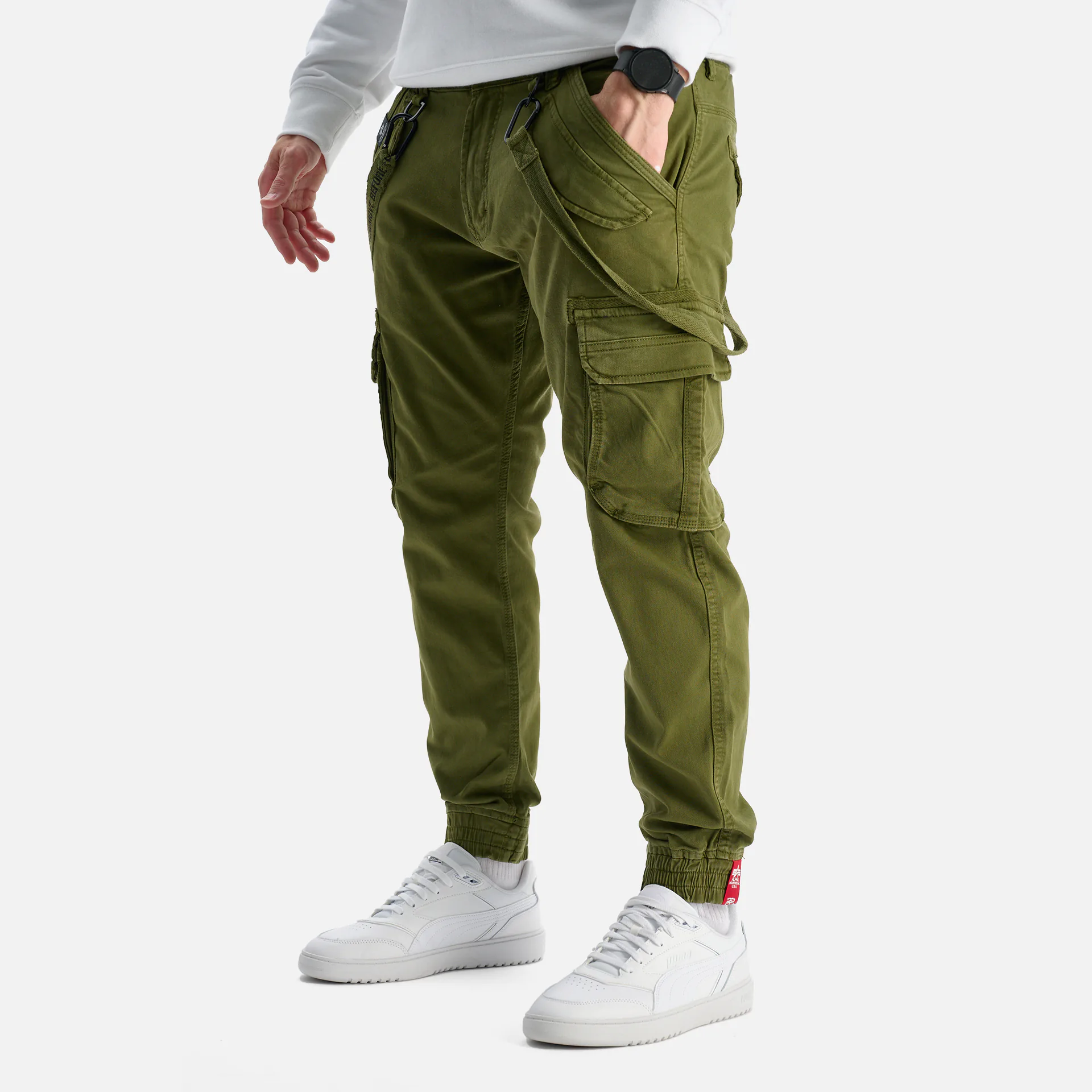 Utility Alpha Industries Cargo Olive Pants Dark