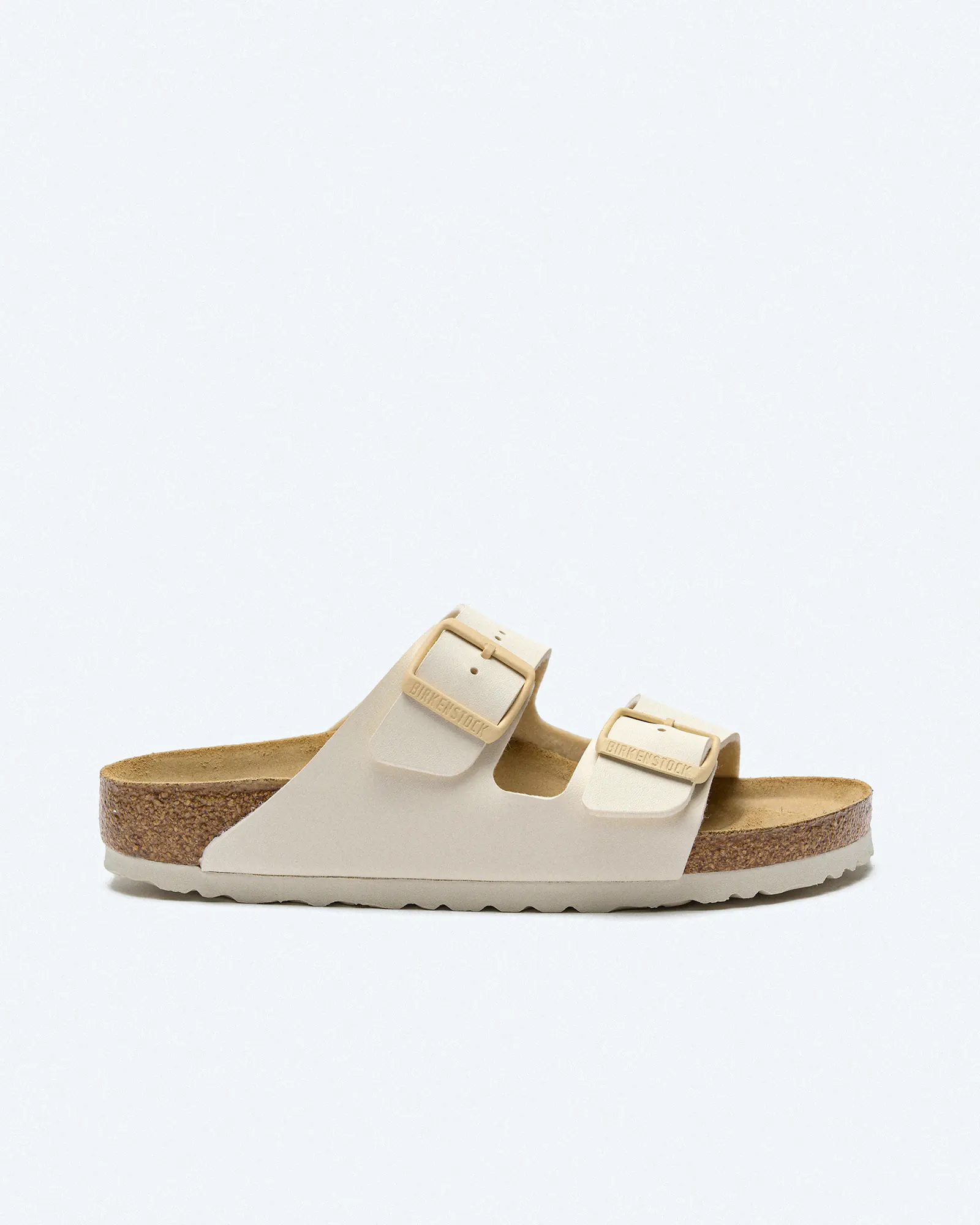 Birkenstock Arizona Narrow Birko Flor Sandals Eggshell