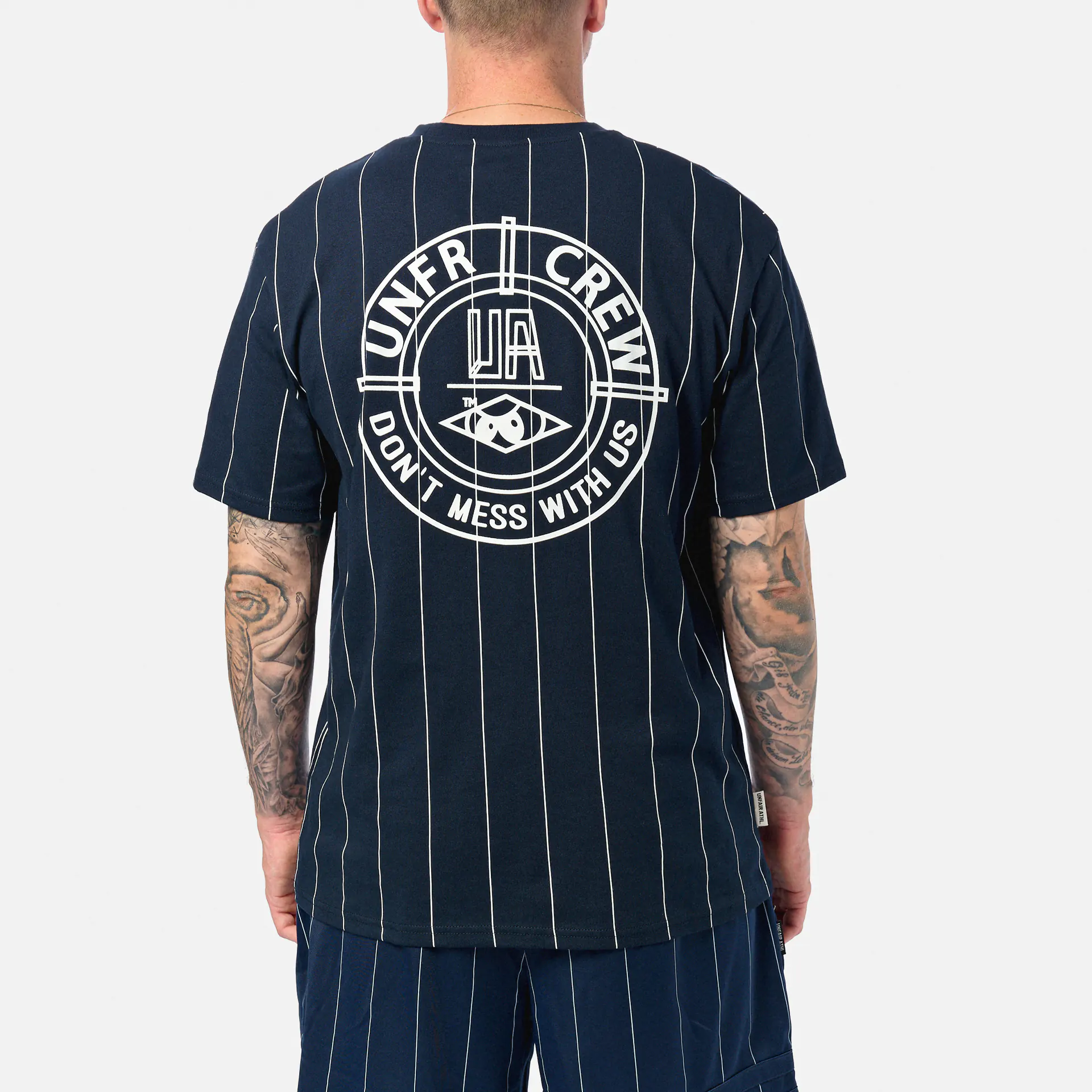 Unfair Athletics DMWU BP T-Shirt Pinstripes Navy