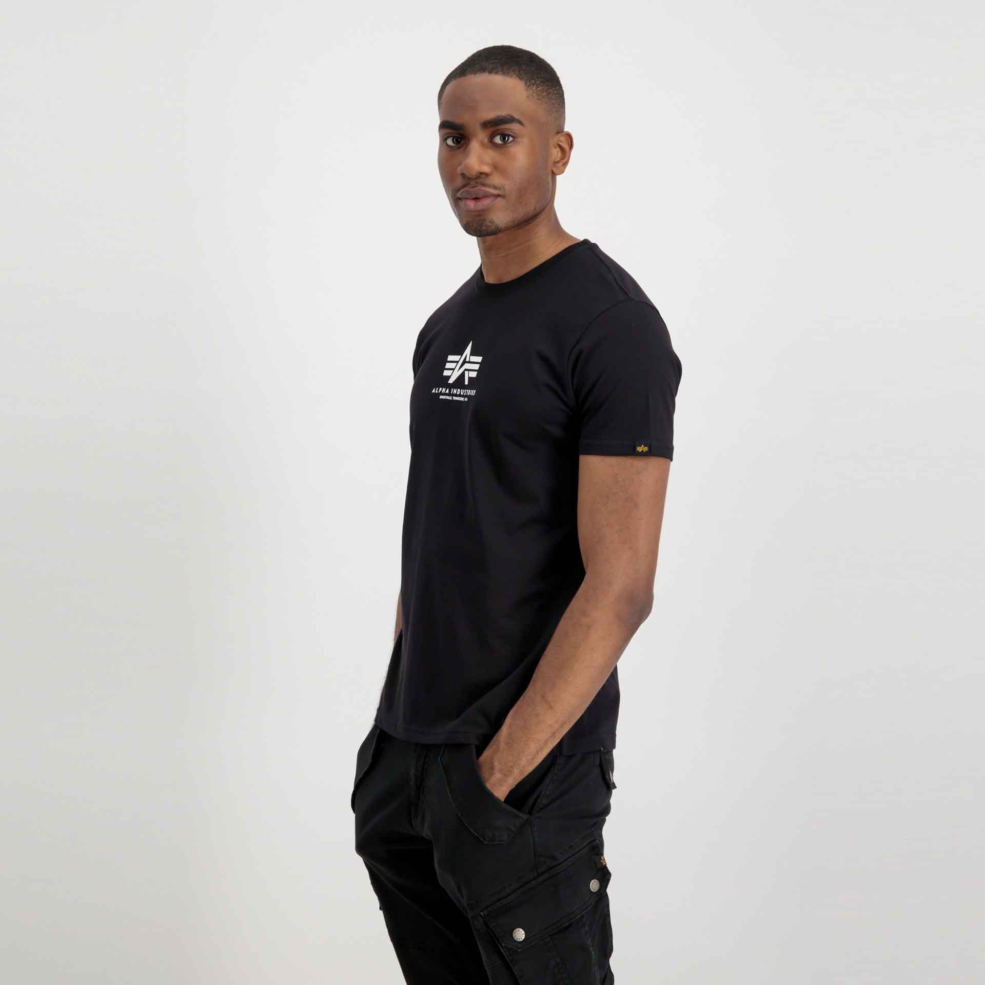 Alpha Industries Basic ML T-Shirt Black