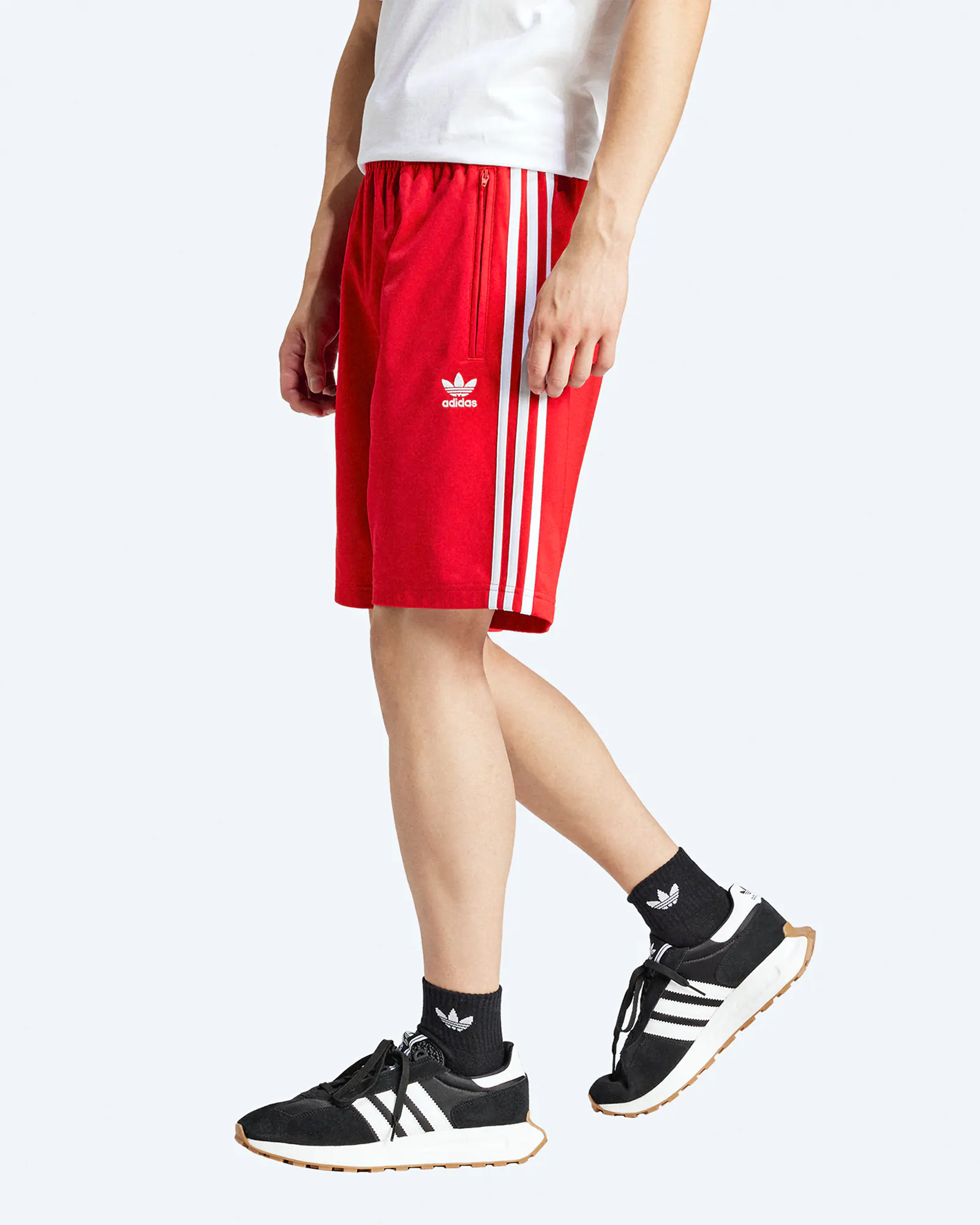 adidas Originals Adicolor Firebird Shorts Better Scarlet/White adidas Originals Adicolor Firebird Shorts Better Scarlet/White