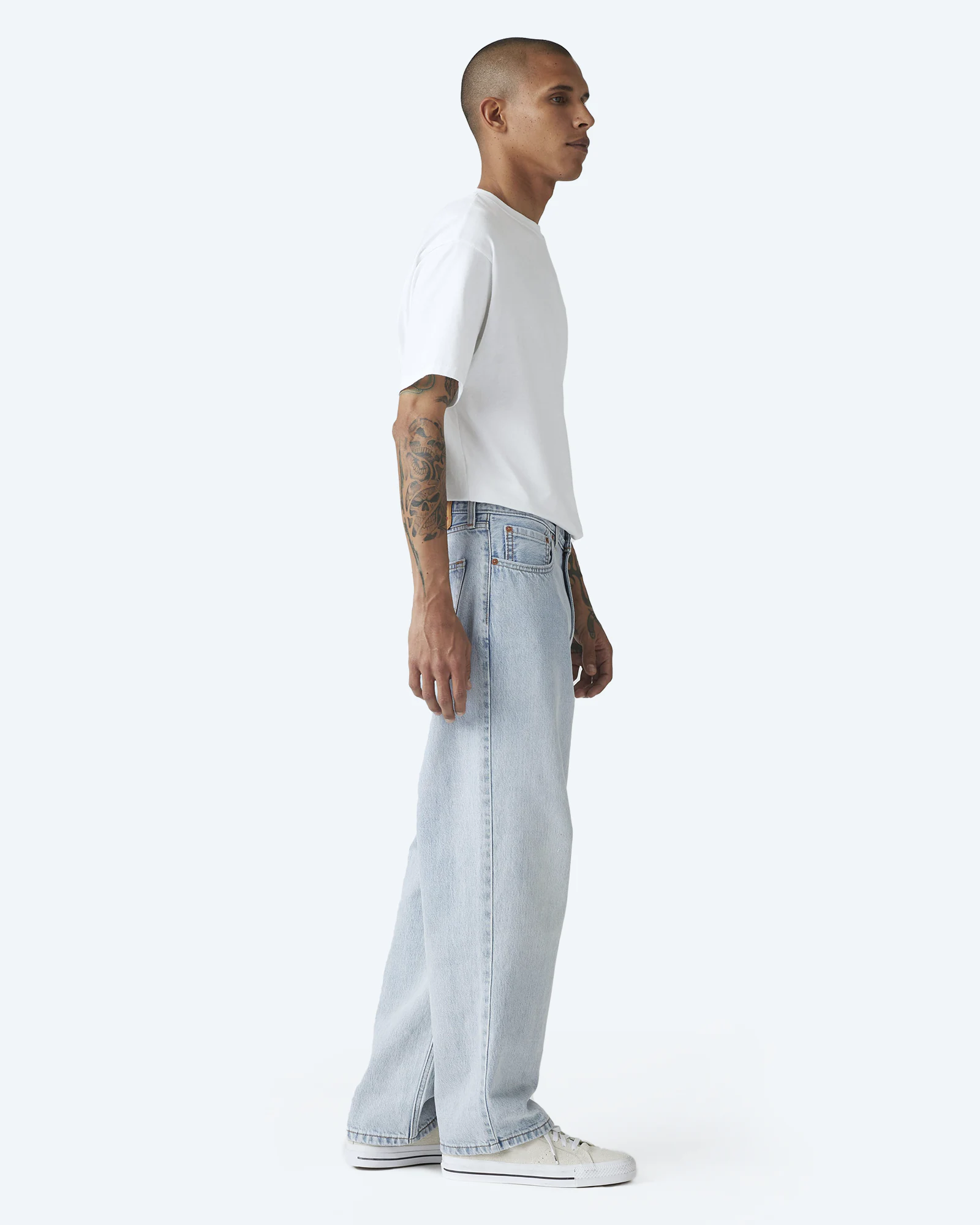 578 Baggy Med Indigo Worn In Jeans Bag Secured