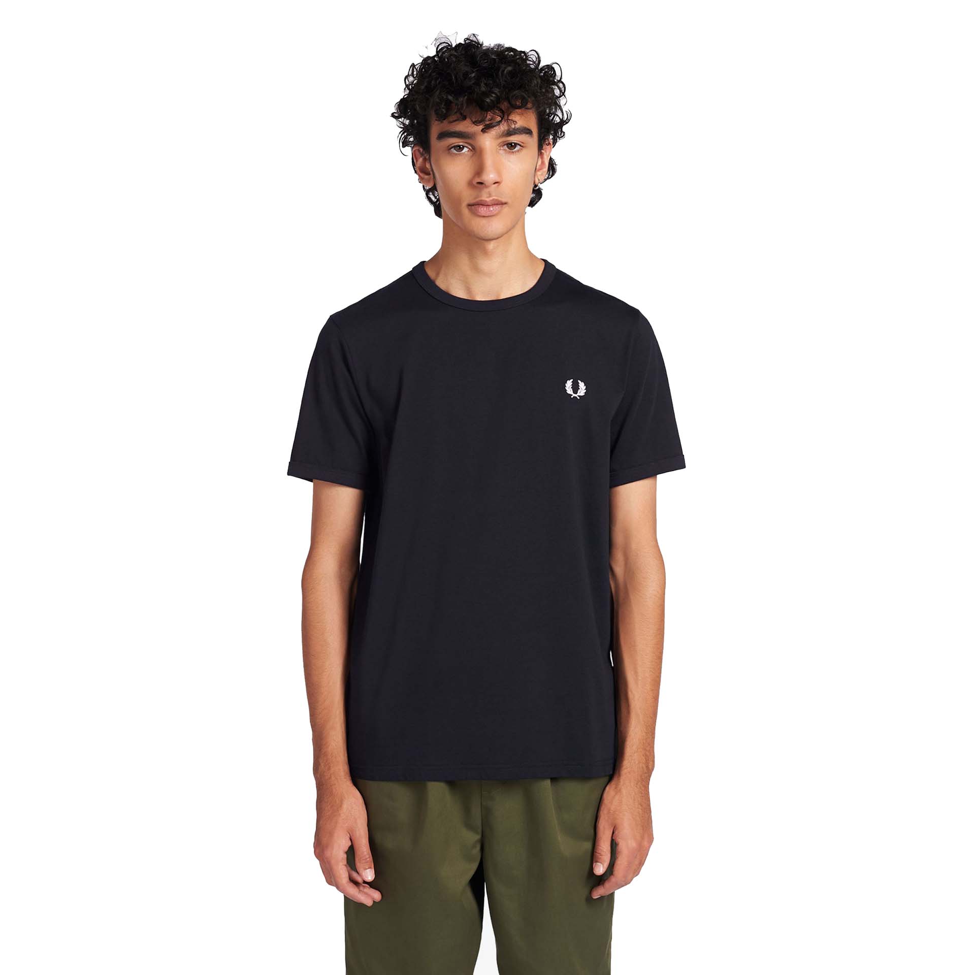 Fred Perry Ringer T-Shirt Navy
