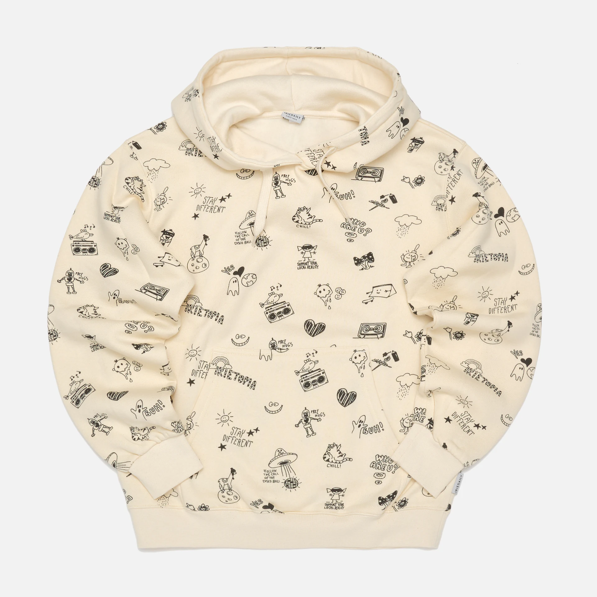 Iriedaily Krikkel Hoodie Undyed