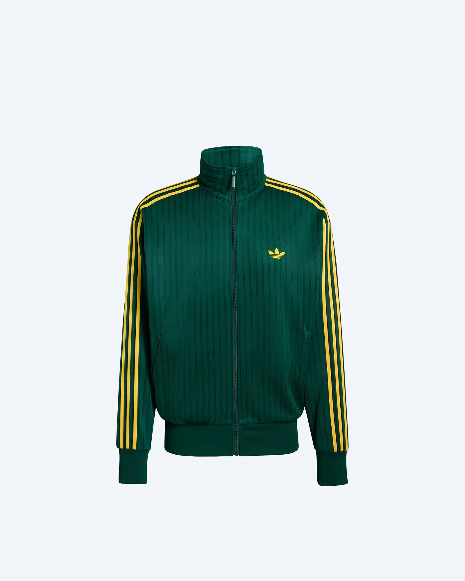 Firebird Loose Pinstripe Track Top Collegiate Green