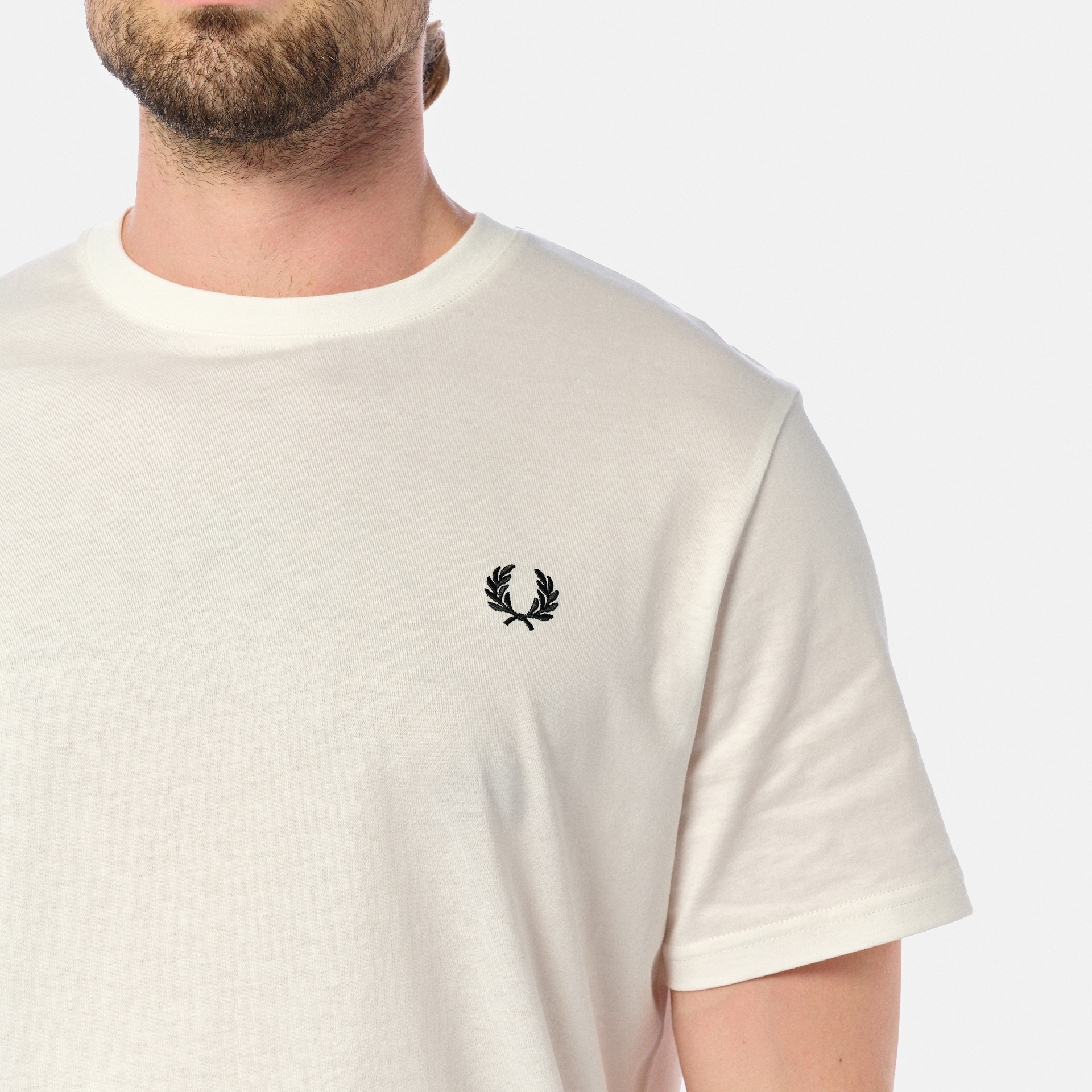 Fred Perry Bold Branding T-Shirt Snow White