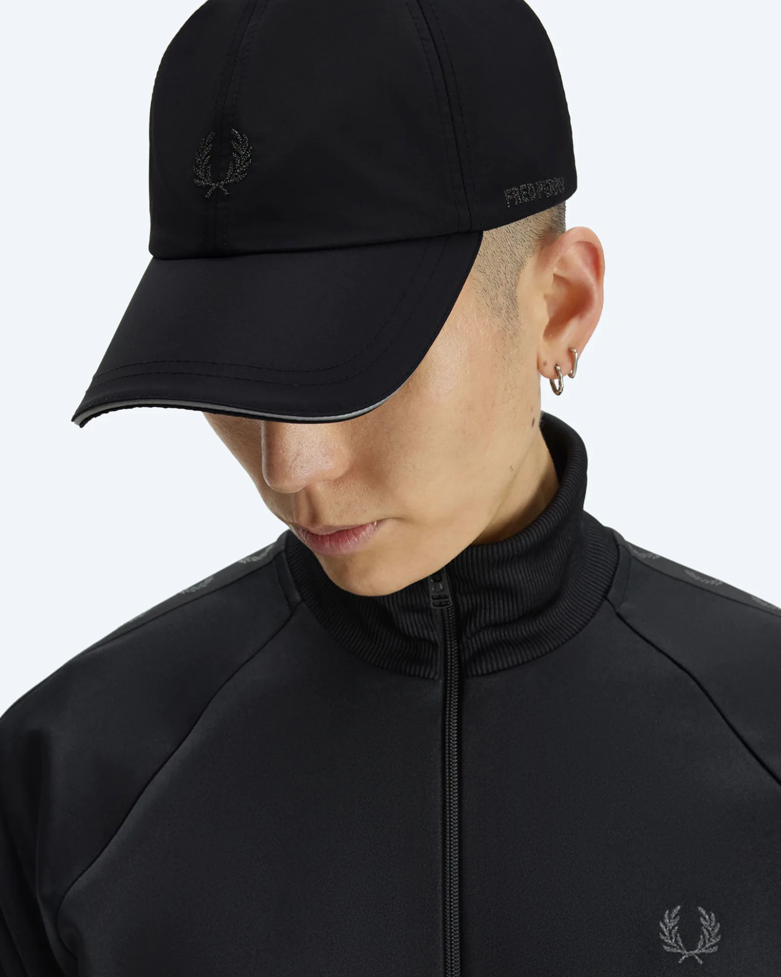 Reflective Piped Brentham Cap Black
