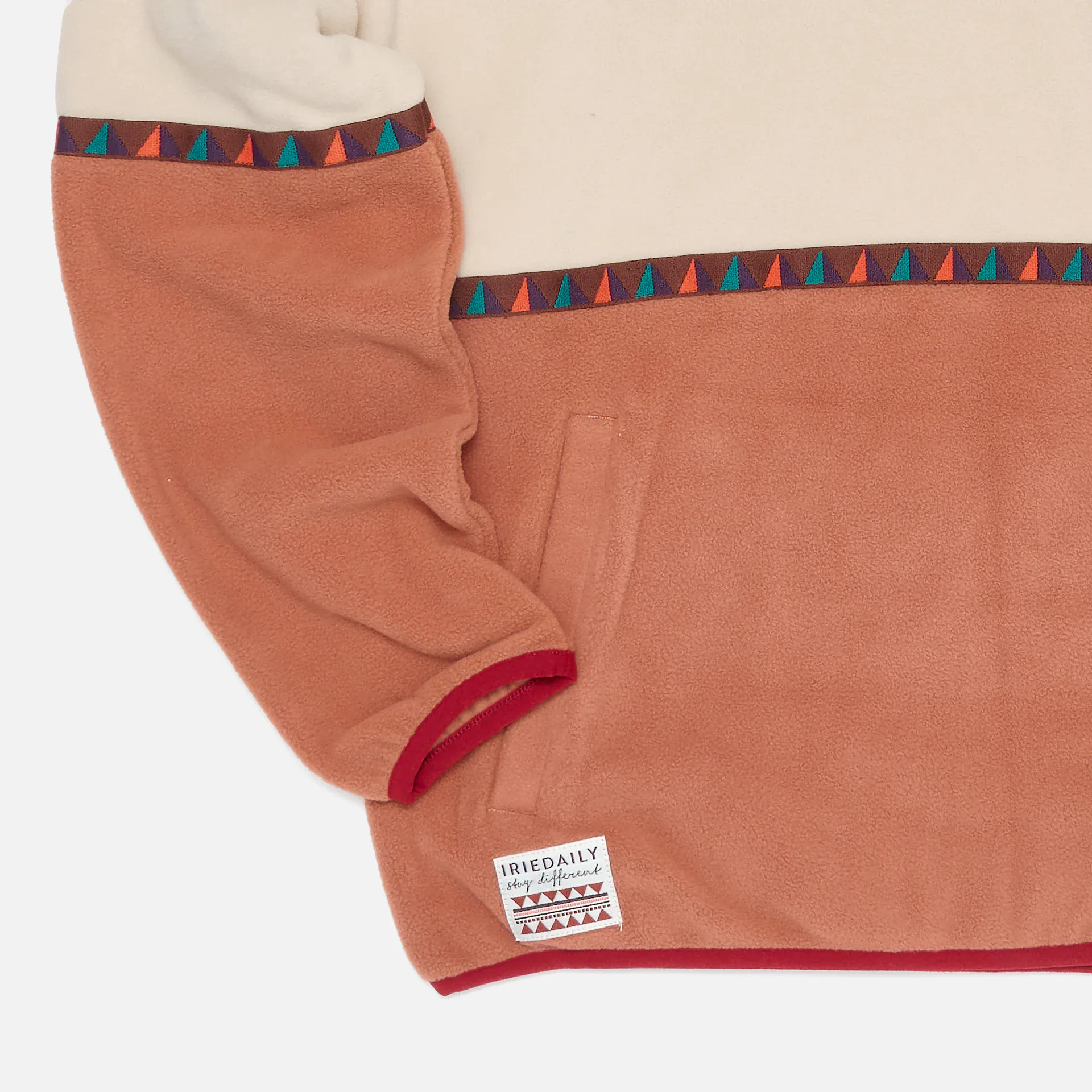 Iriedaily Holina Fleece Troyer Cedar Wood