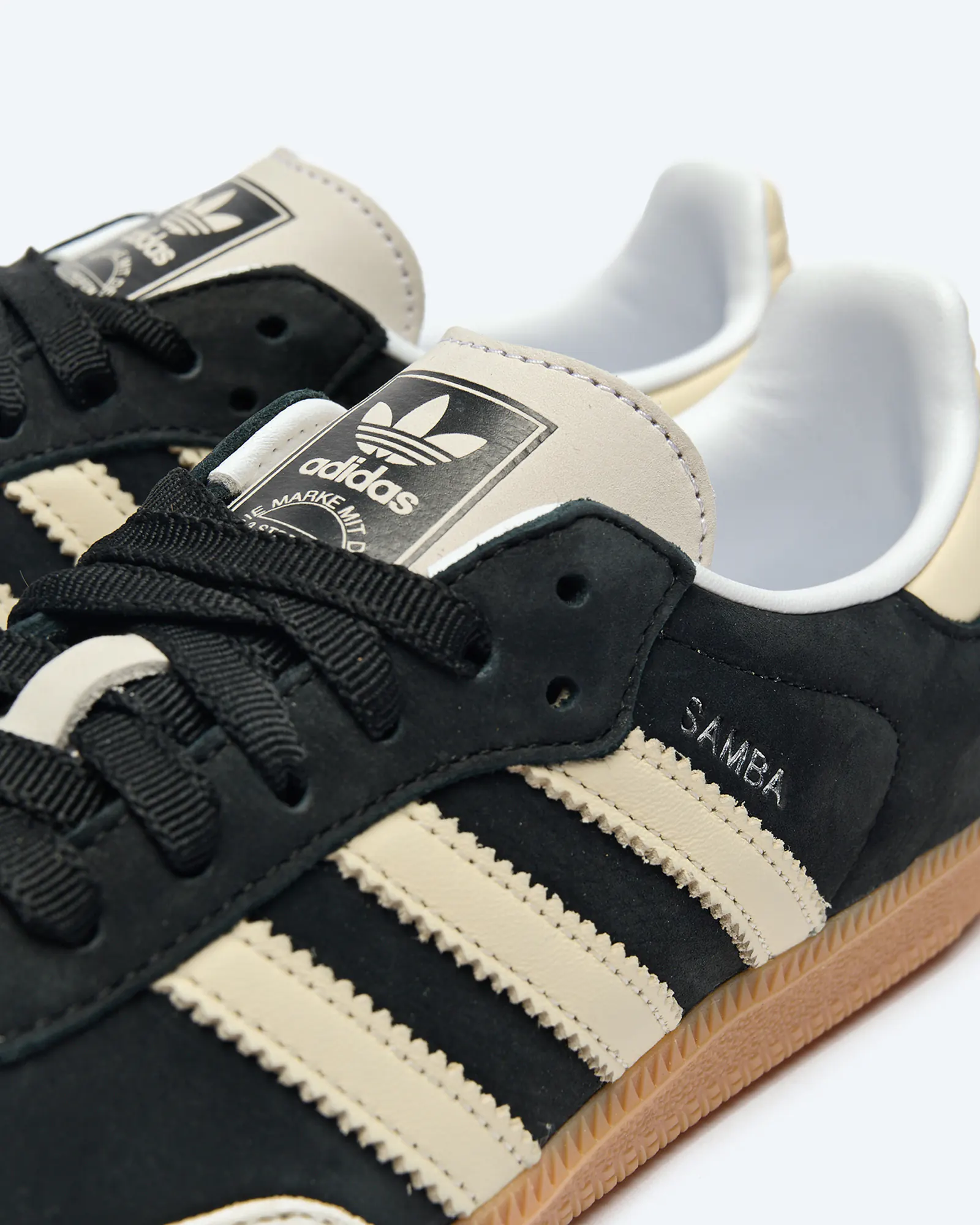 adidas Originals Samba OG Sneaker Black Wonder White Silver Metallic